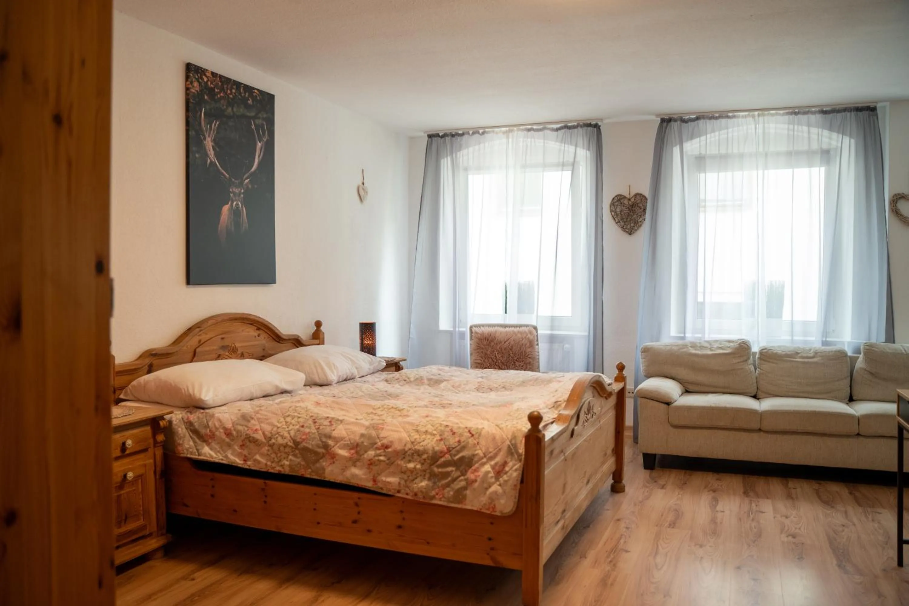 Bed in Das kleine Landhotel im Fichtelgebirge