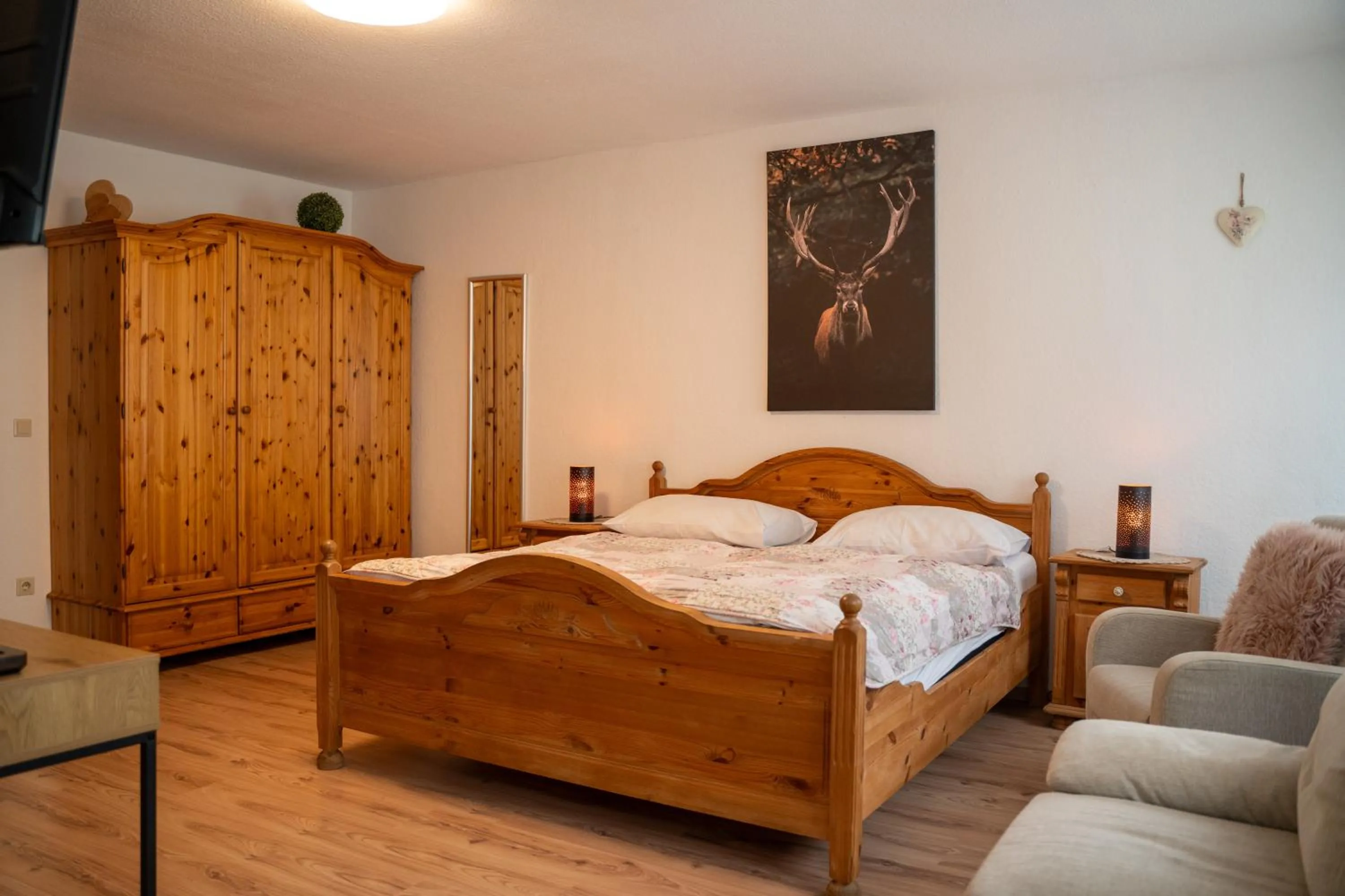 Bed in Das kleine Landhotel im Fichtelgebirge