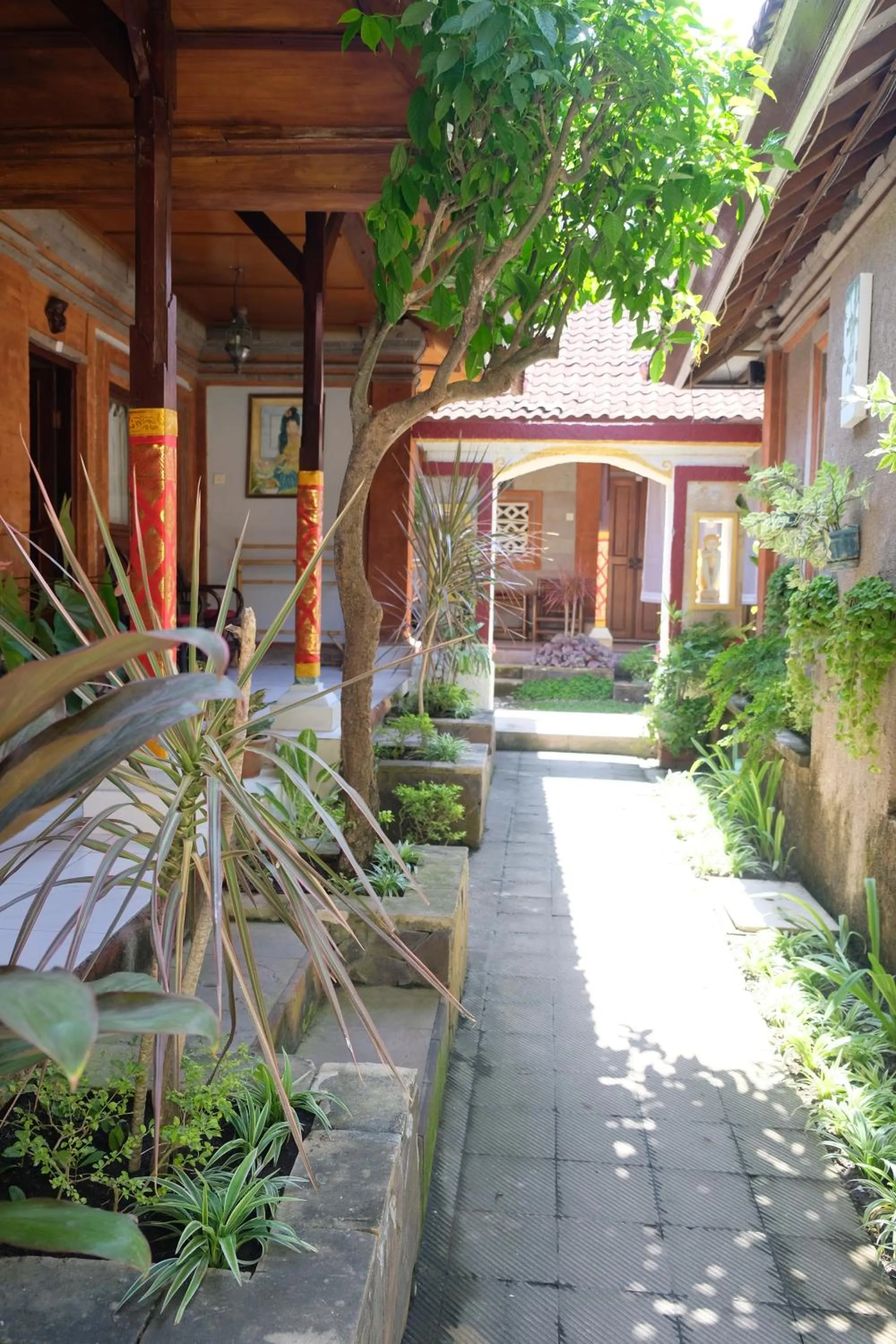 Garden view in Hotel Sanur Indah