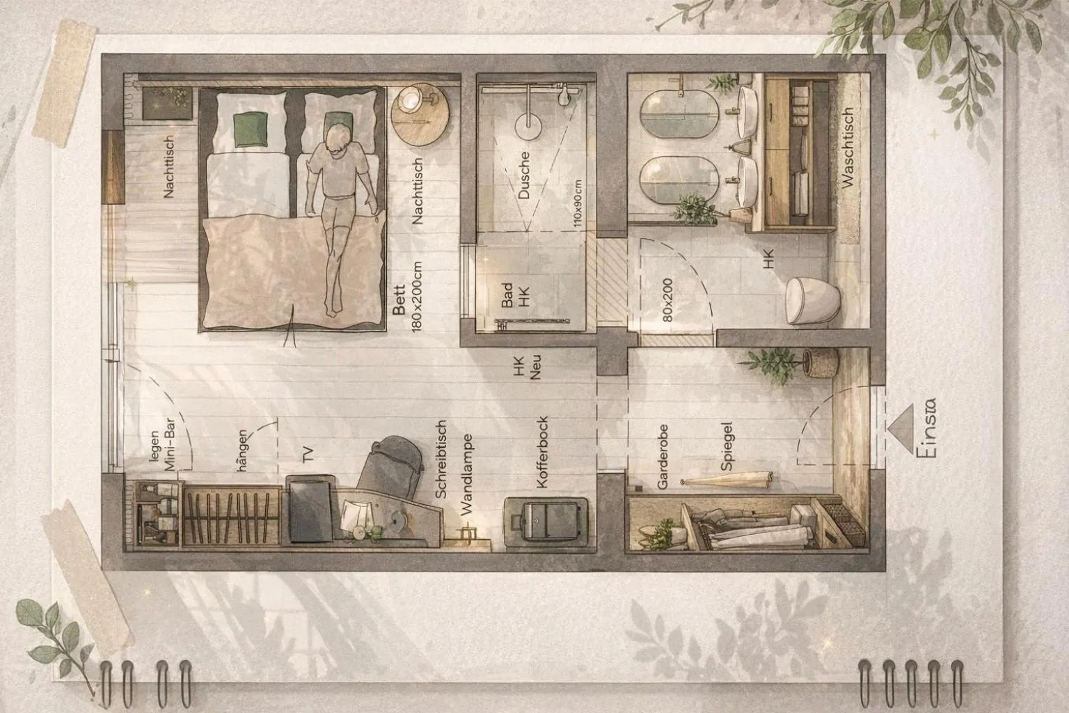 Photo of the whole room in Hotel Stern