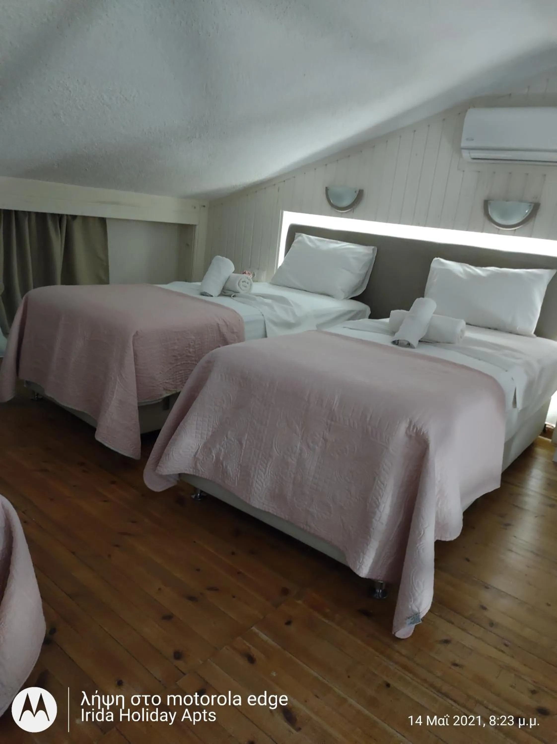 Bed in Irida Holiday Apartments