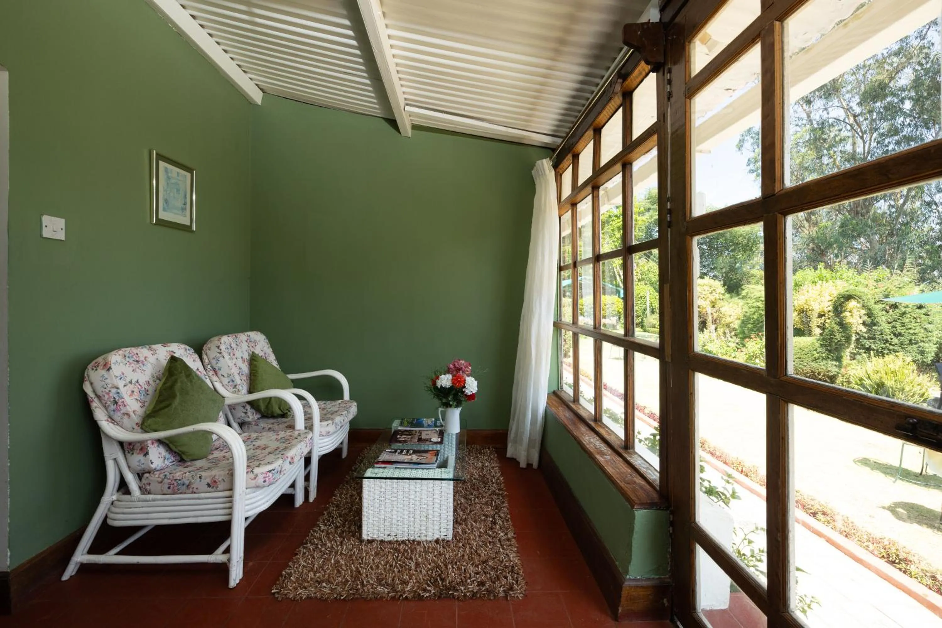 Seating area in King's Cliff