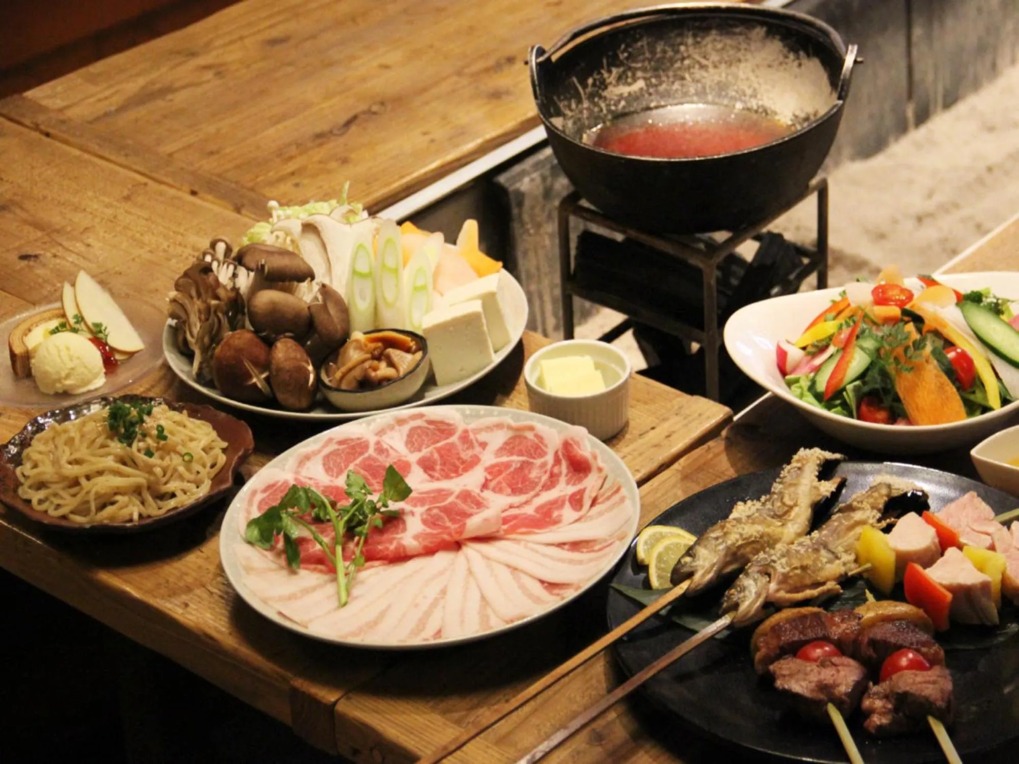 Dinner in Asama Onsen FAN! MATSUMOTO