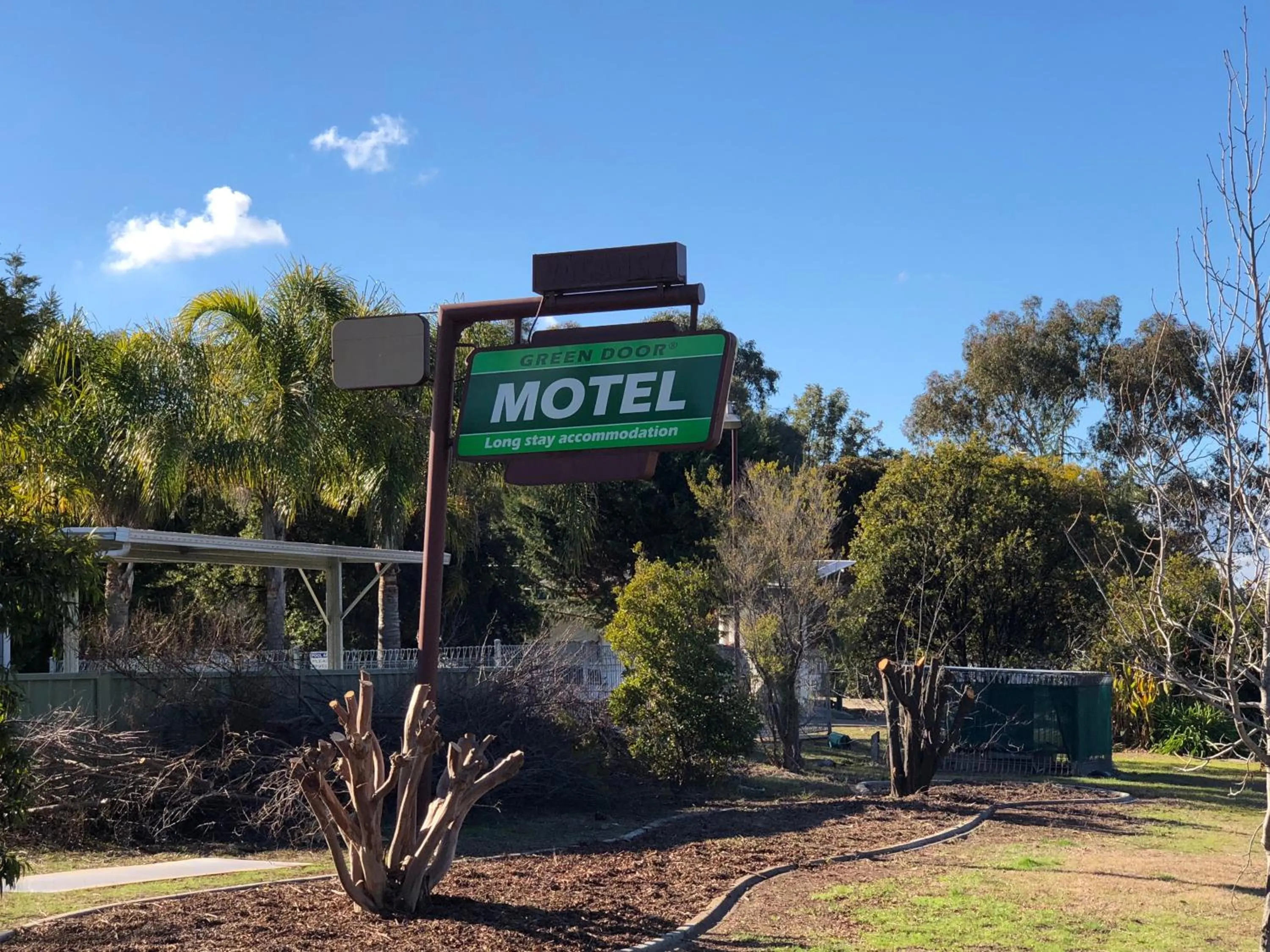 Property building in Green Door Motel