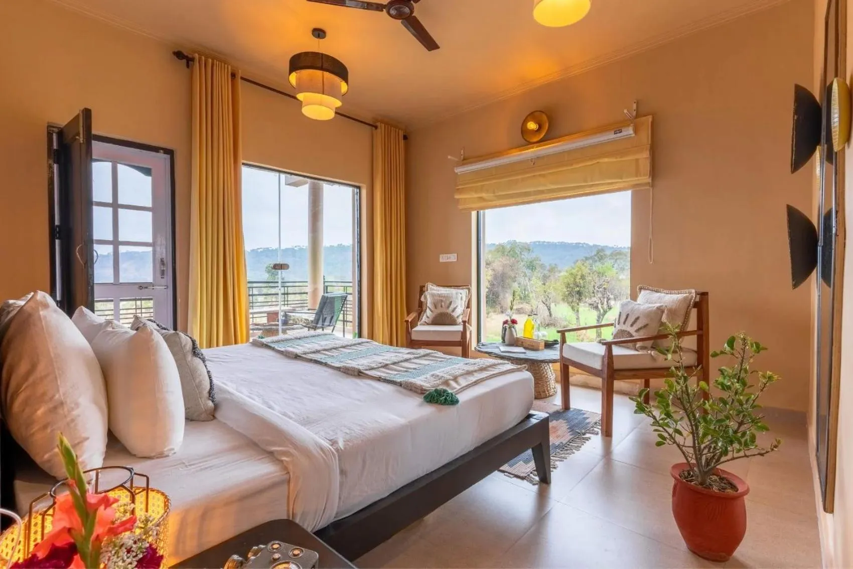 Bedroom, Bed in Seclude Palampur