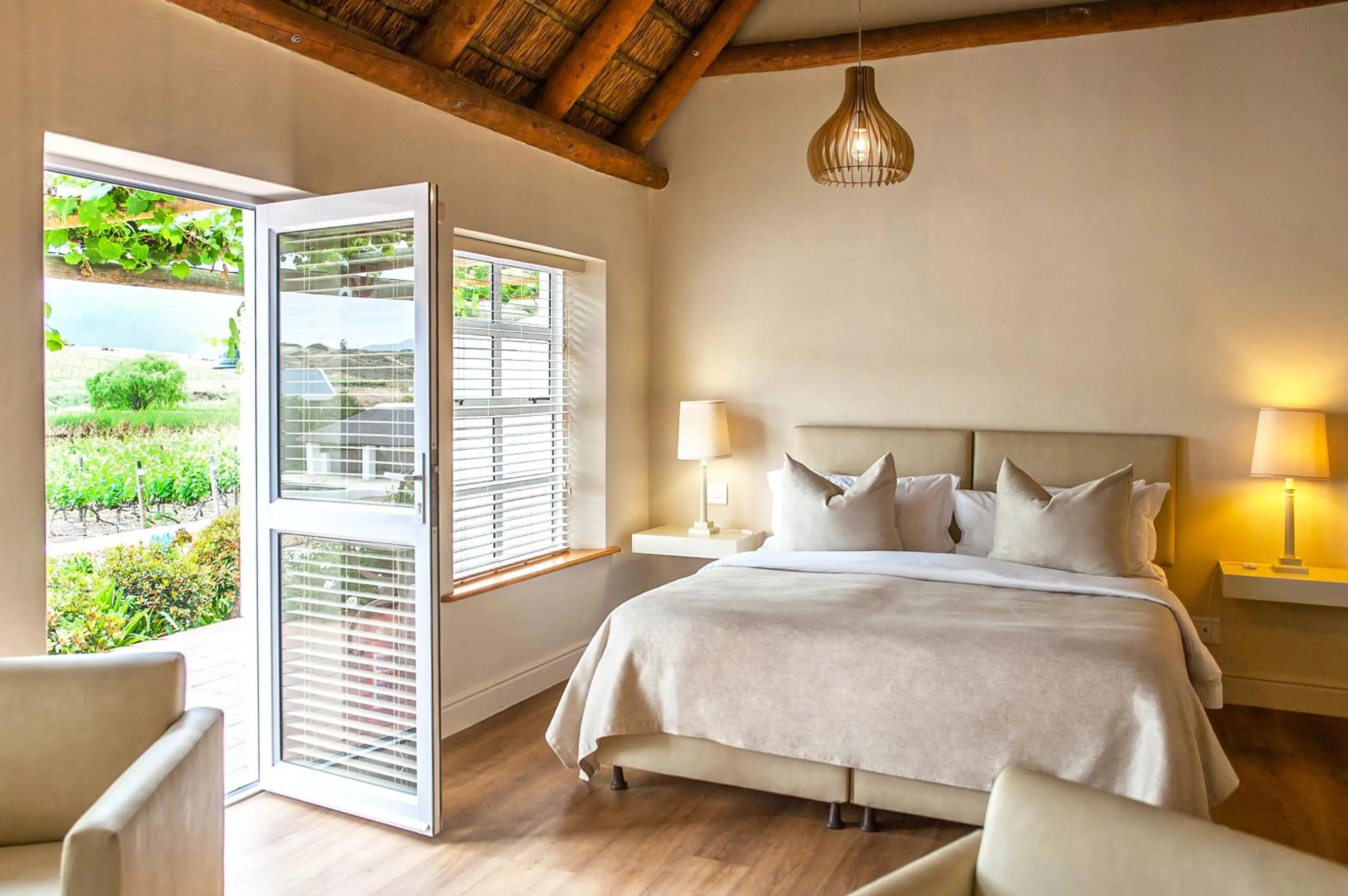 Bedroom, Bed in Rijk's Wine Estate & Hotel