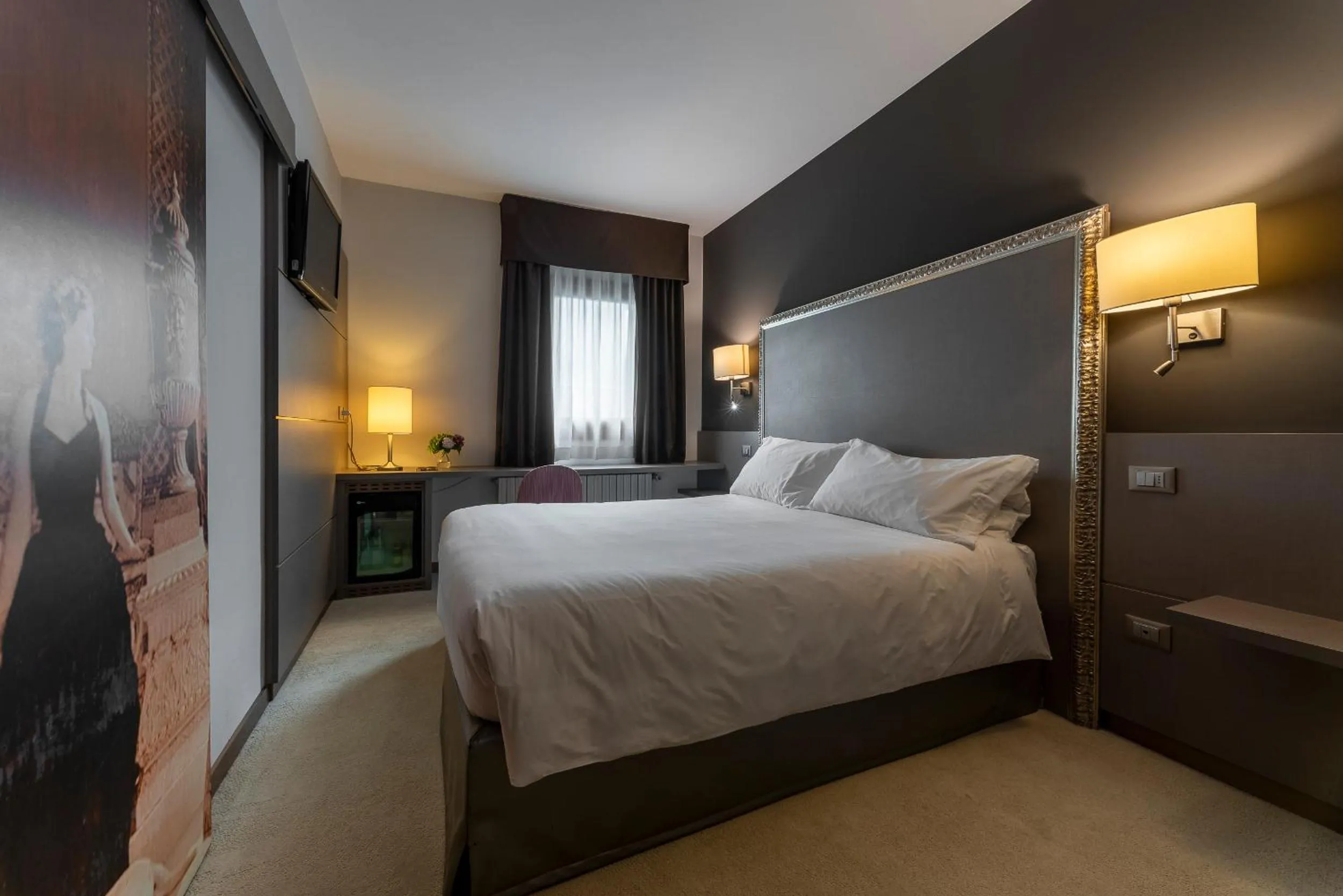 Bed in Hotel Doriguzzi