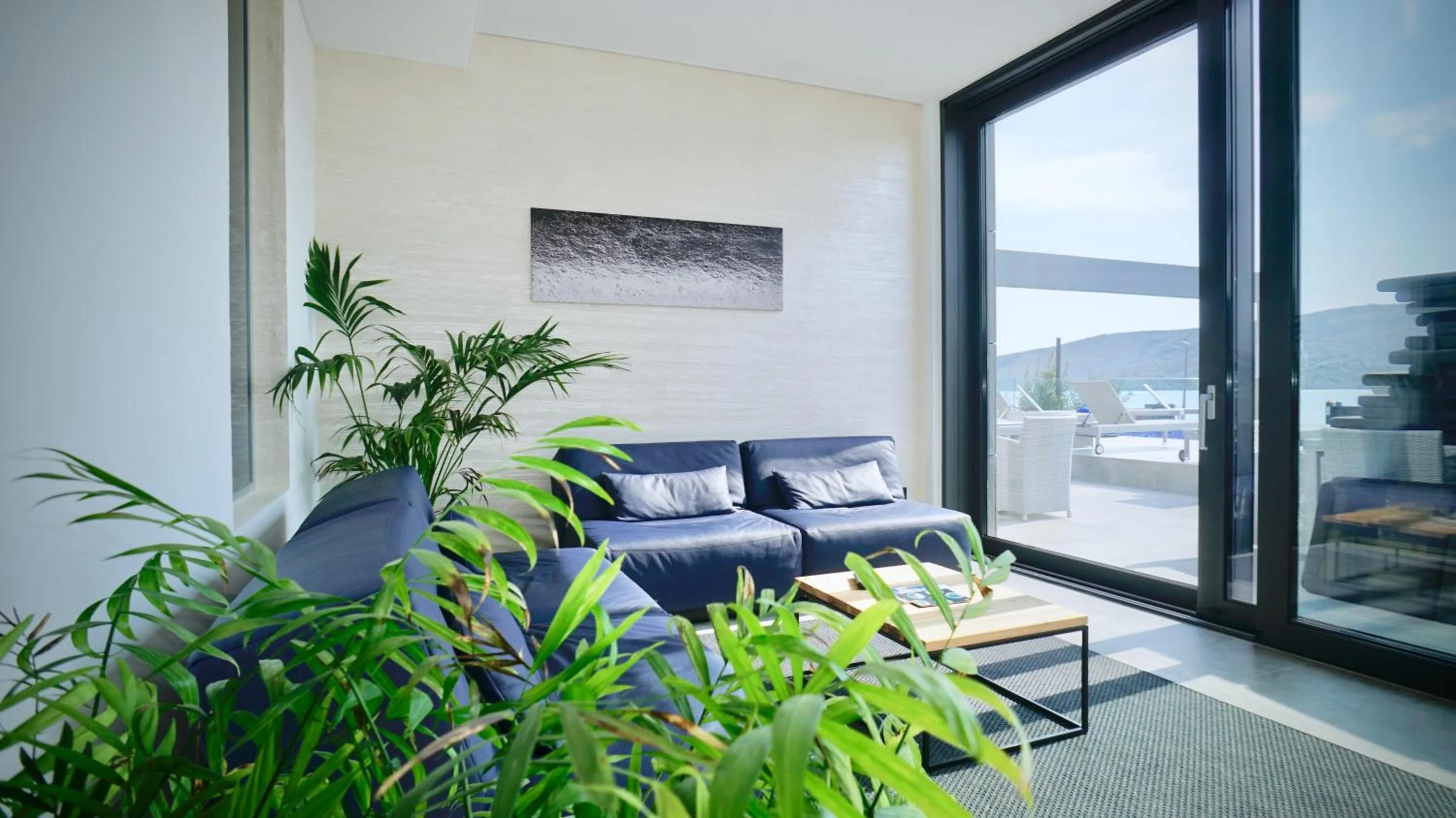 Living room in Sky Beach Aparthotel