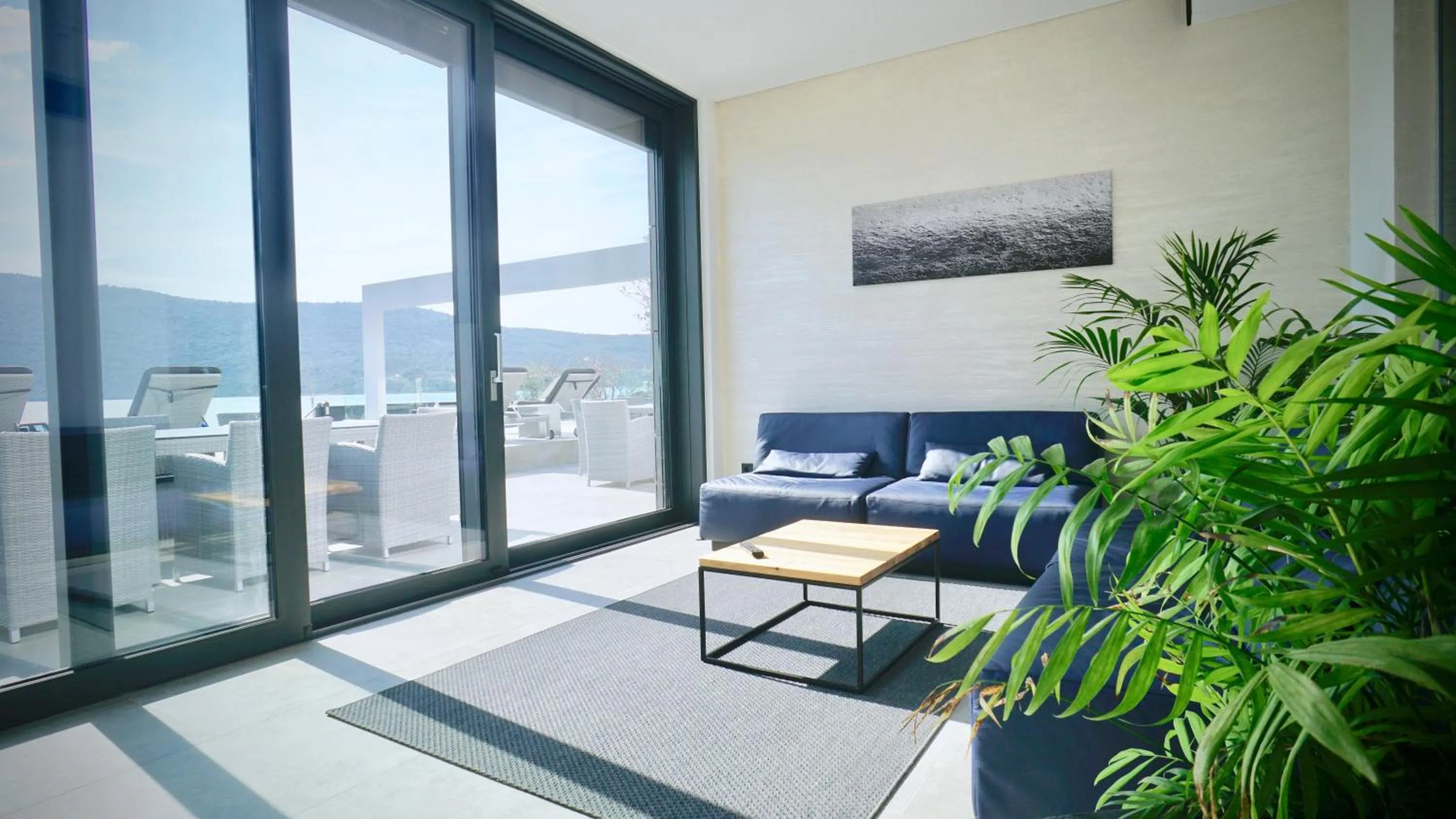 Living room in Sky Beach Aparthotel