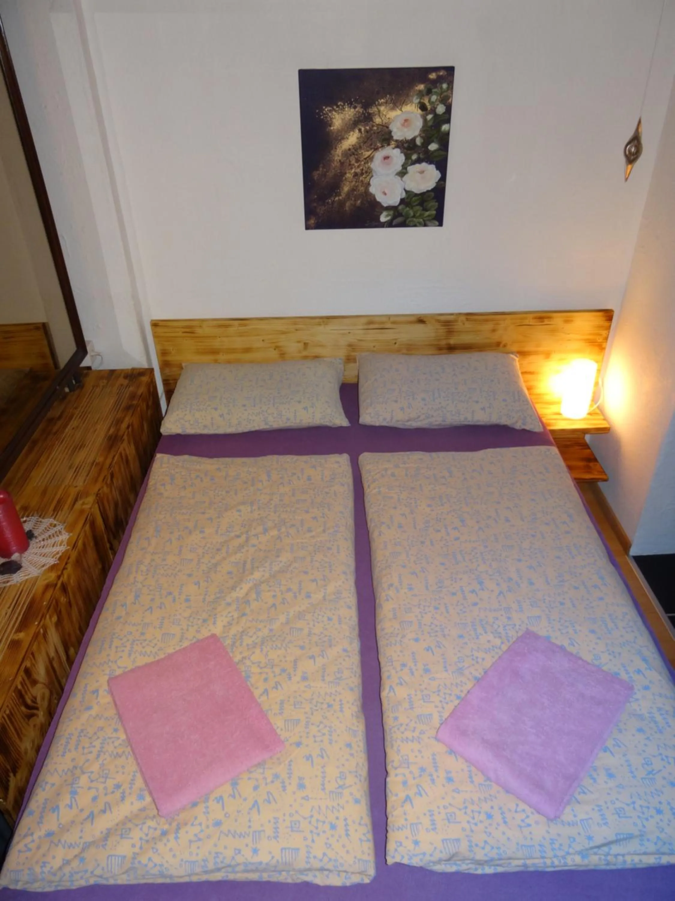 Bed in Free Spirit Lodge