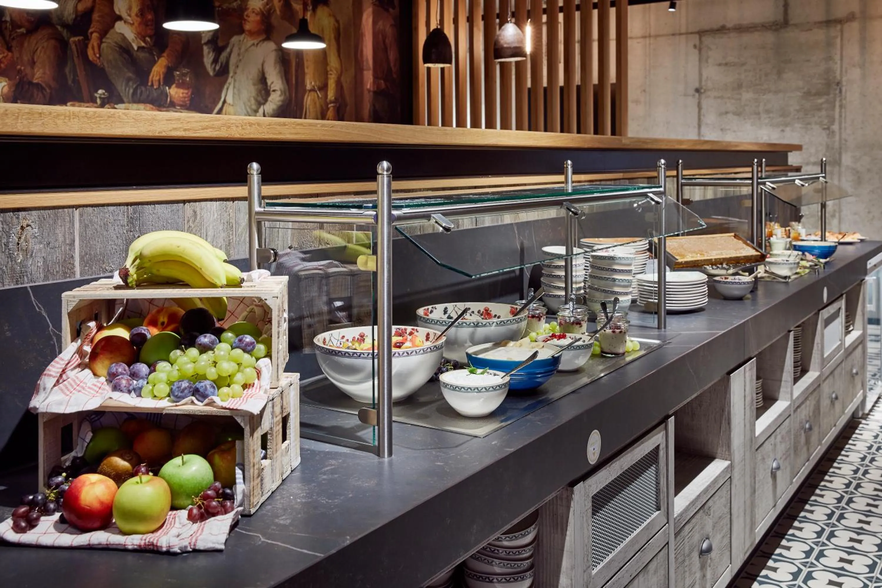 Buffet breakfast in Me and All Hotel Mainz, by Hyatt