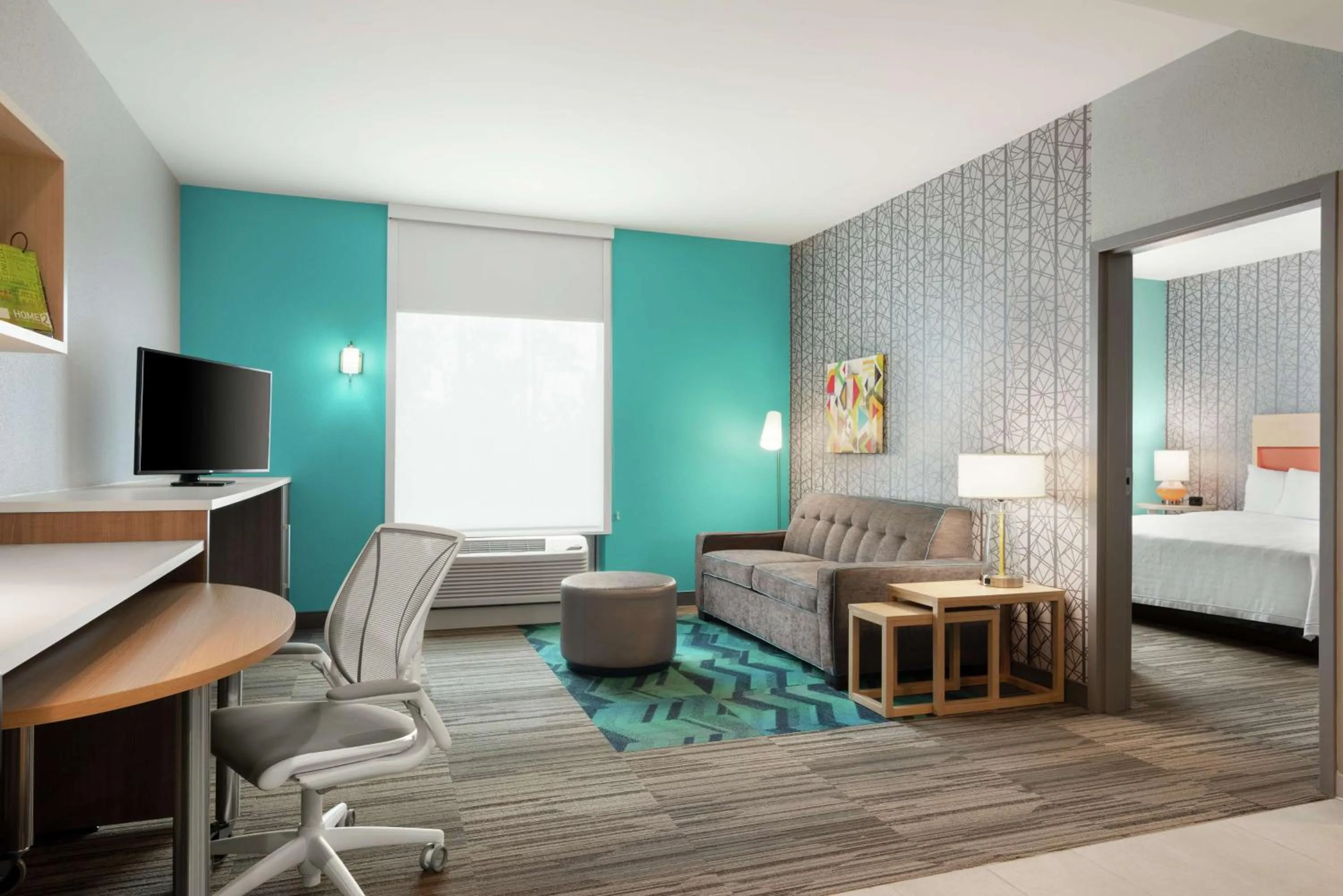 Bedroom, Bed in Home2 Suites By Hilton Columbia Harbison