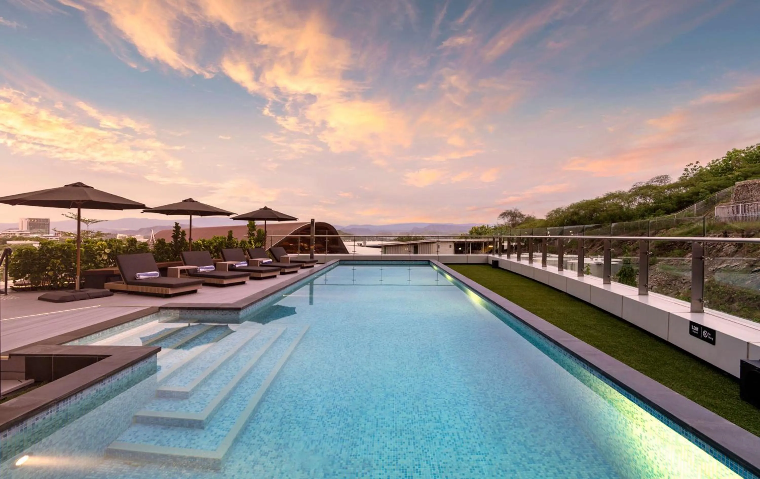 Pool view in Hilton Port Moresby Hotel & Residences