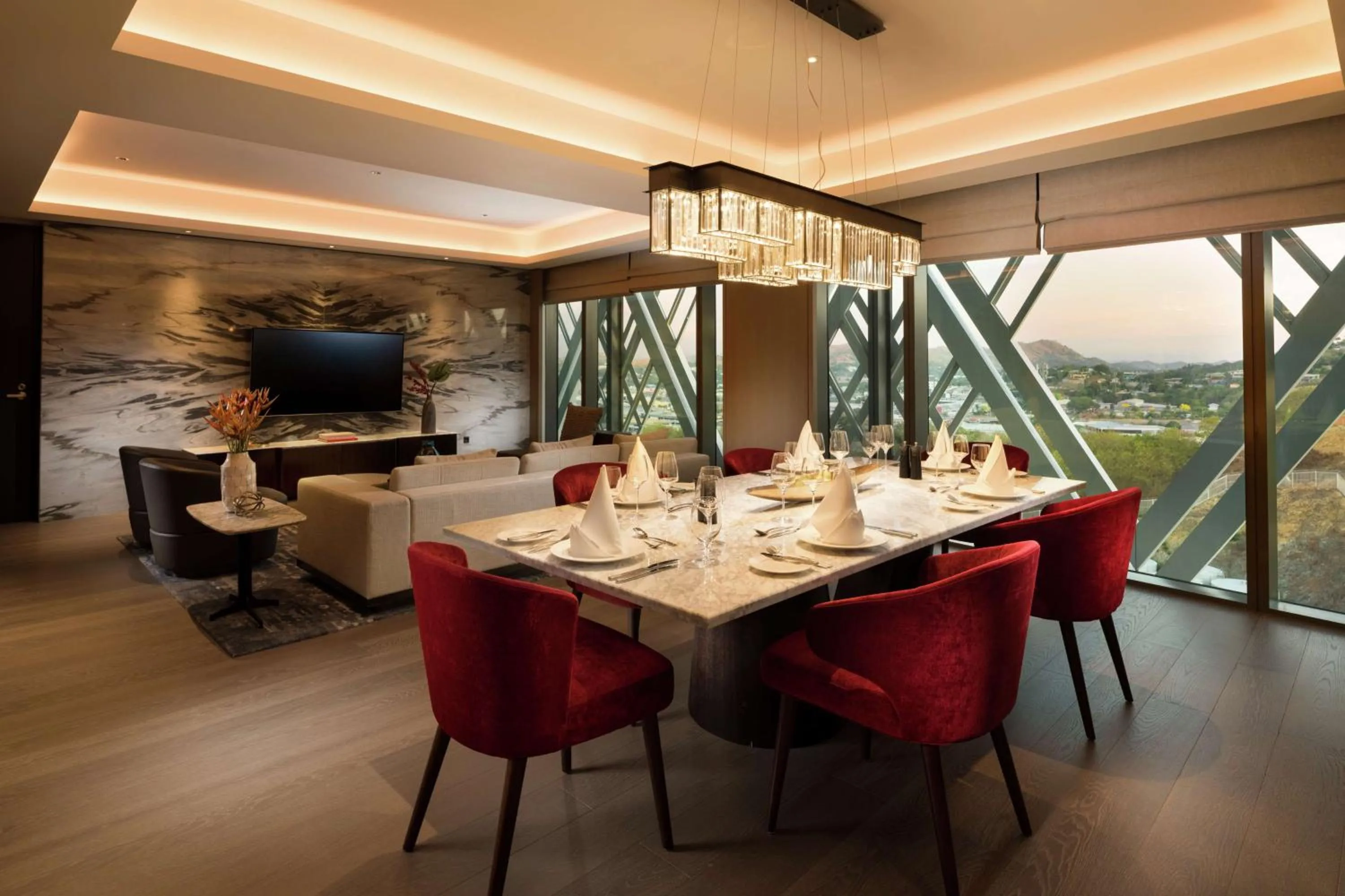 Living room in Hilton Port Moresby Hotel & Residences