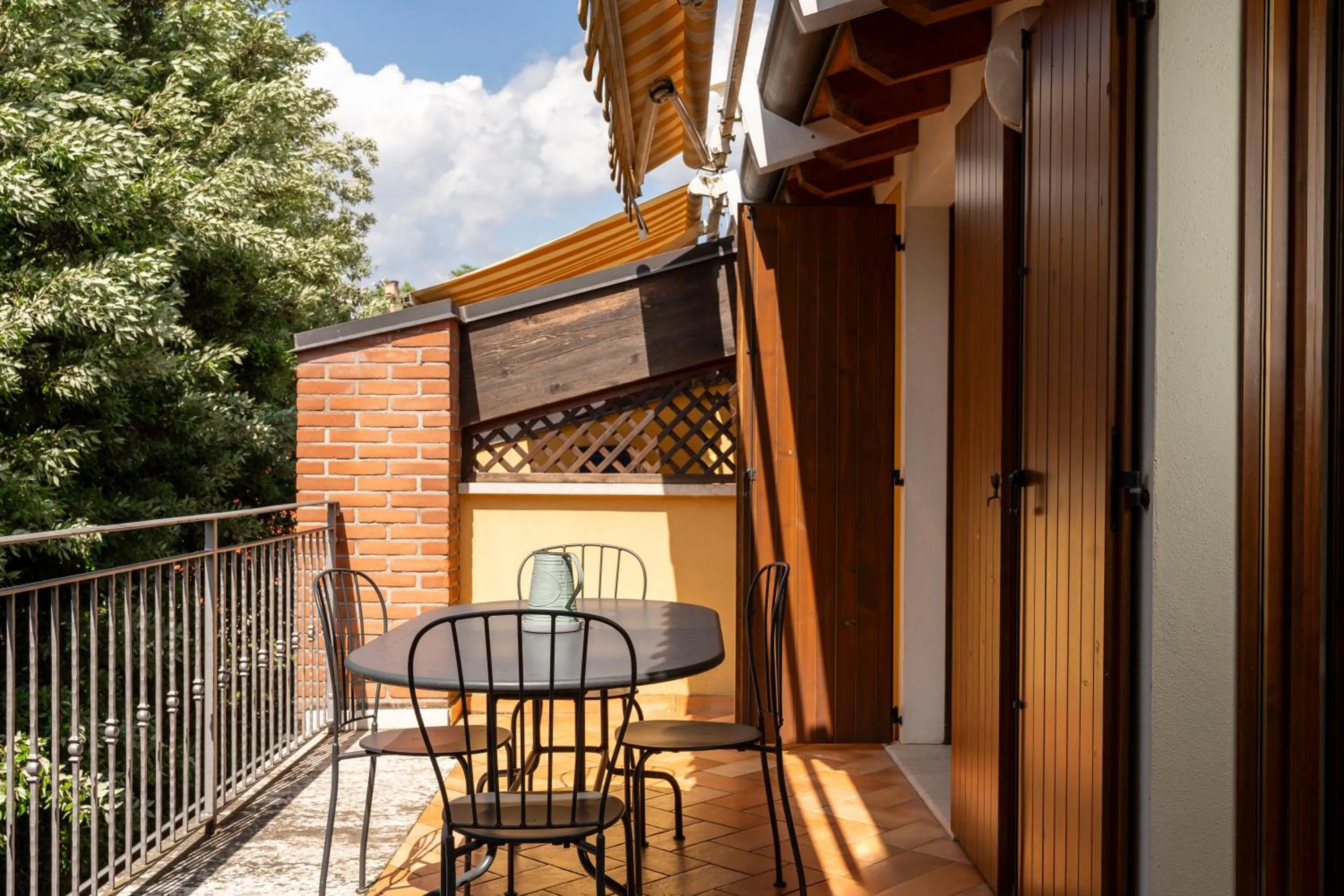 Balcony/Terrace in Agriturismo La Filanda