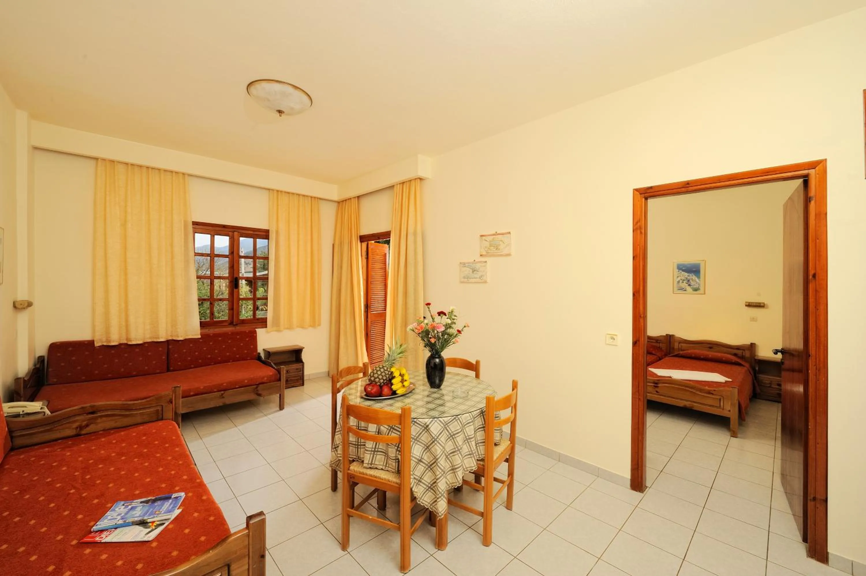 Seating area, Bed in Maria Lambis