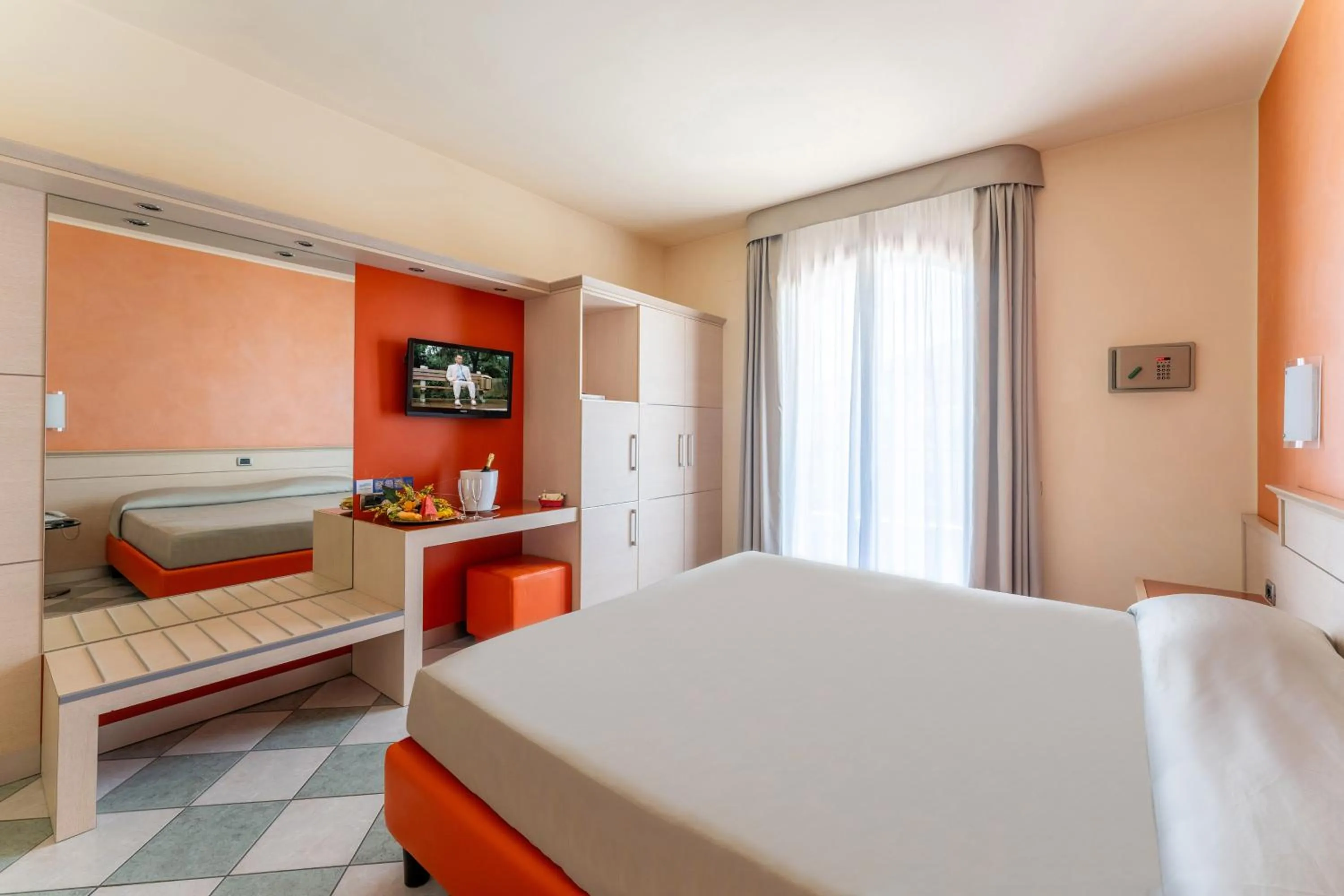 Bed in Hotel Villa Elena