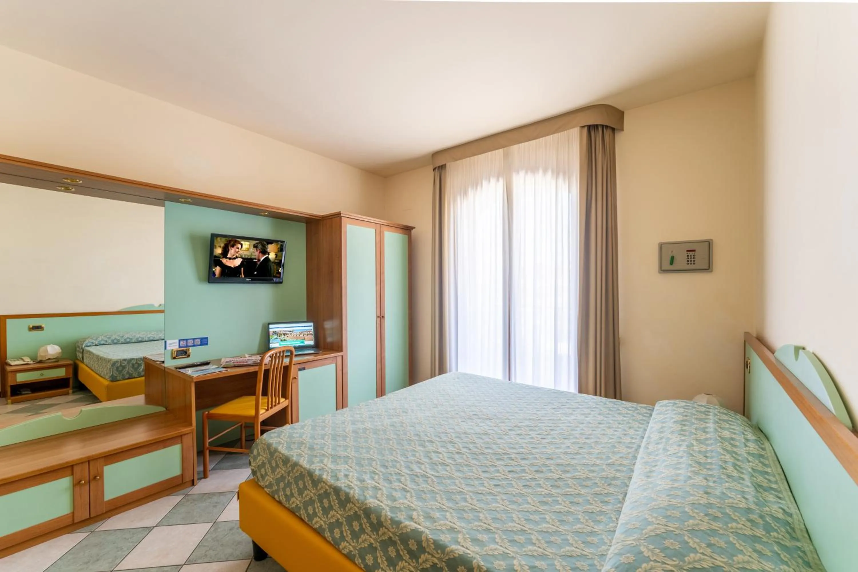 Bed in Hotel Villa Elena