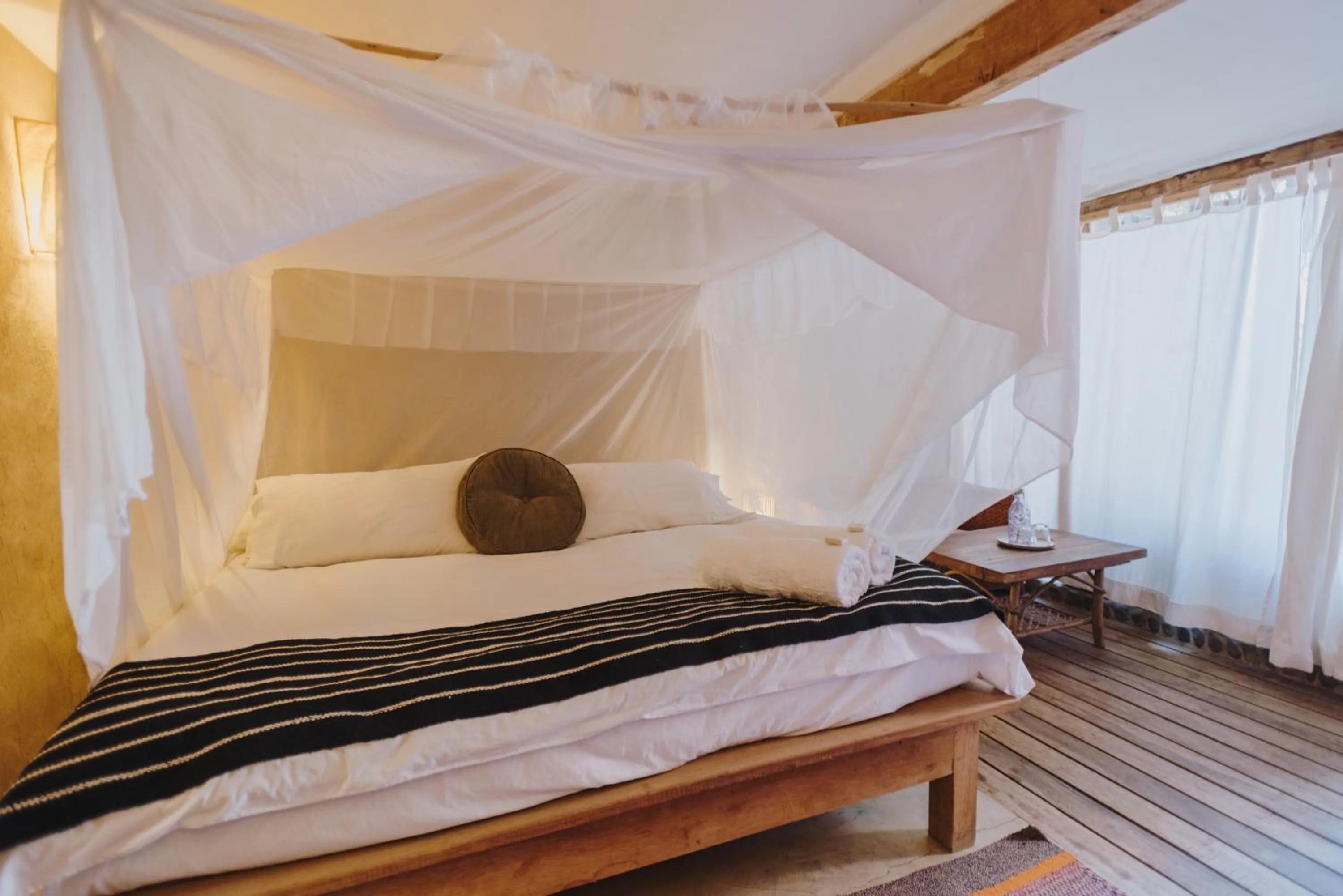 Bed in Eco Lodge Mancora