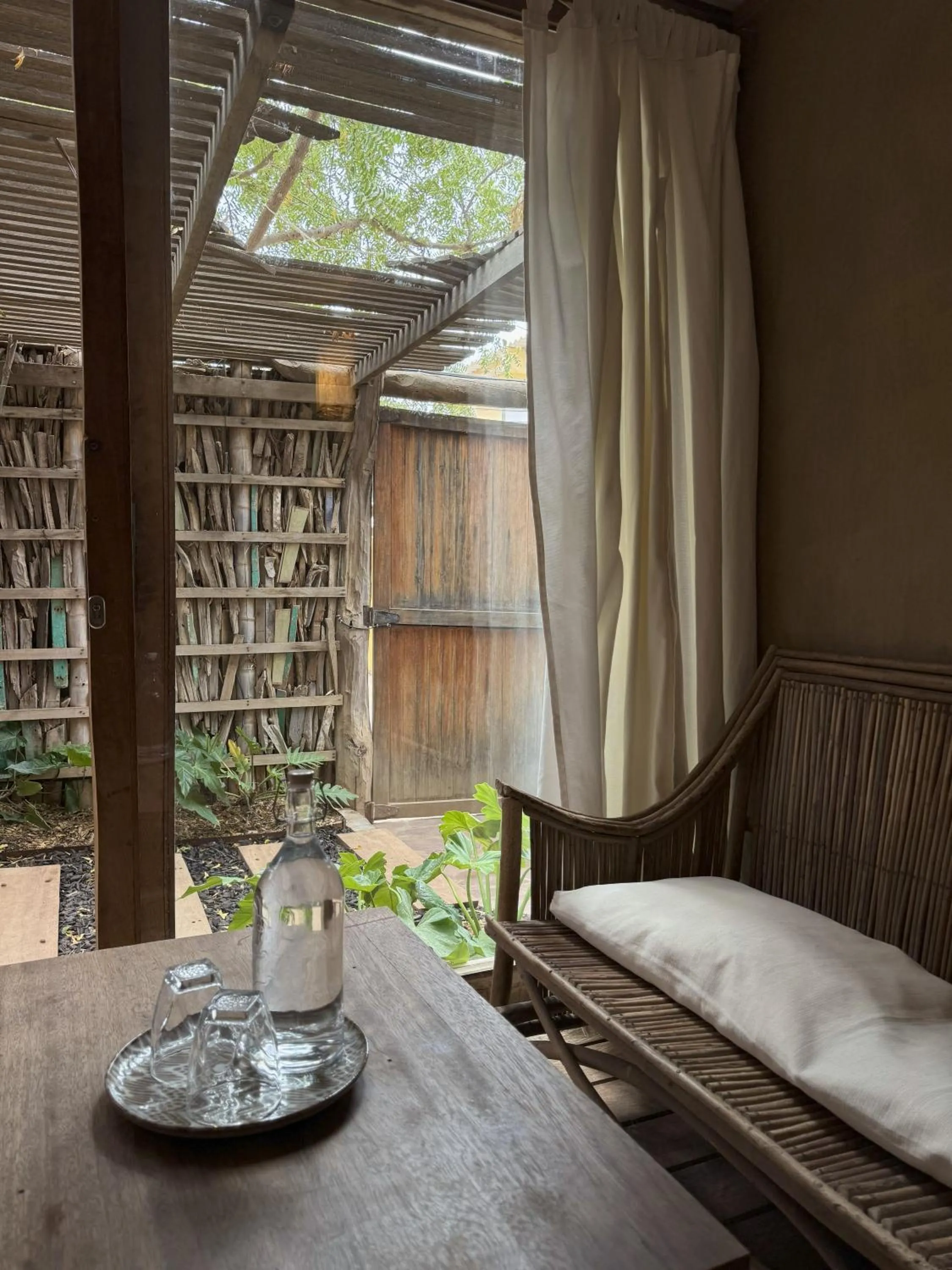 Living room in Eco Lodge Mancora
