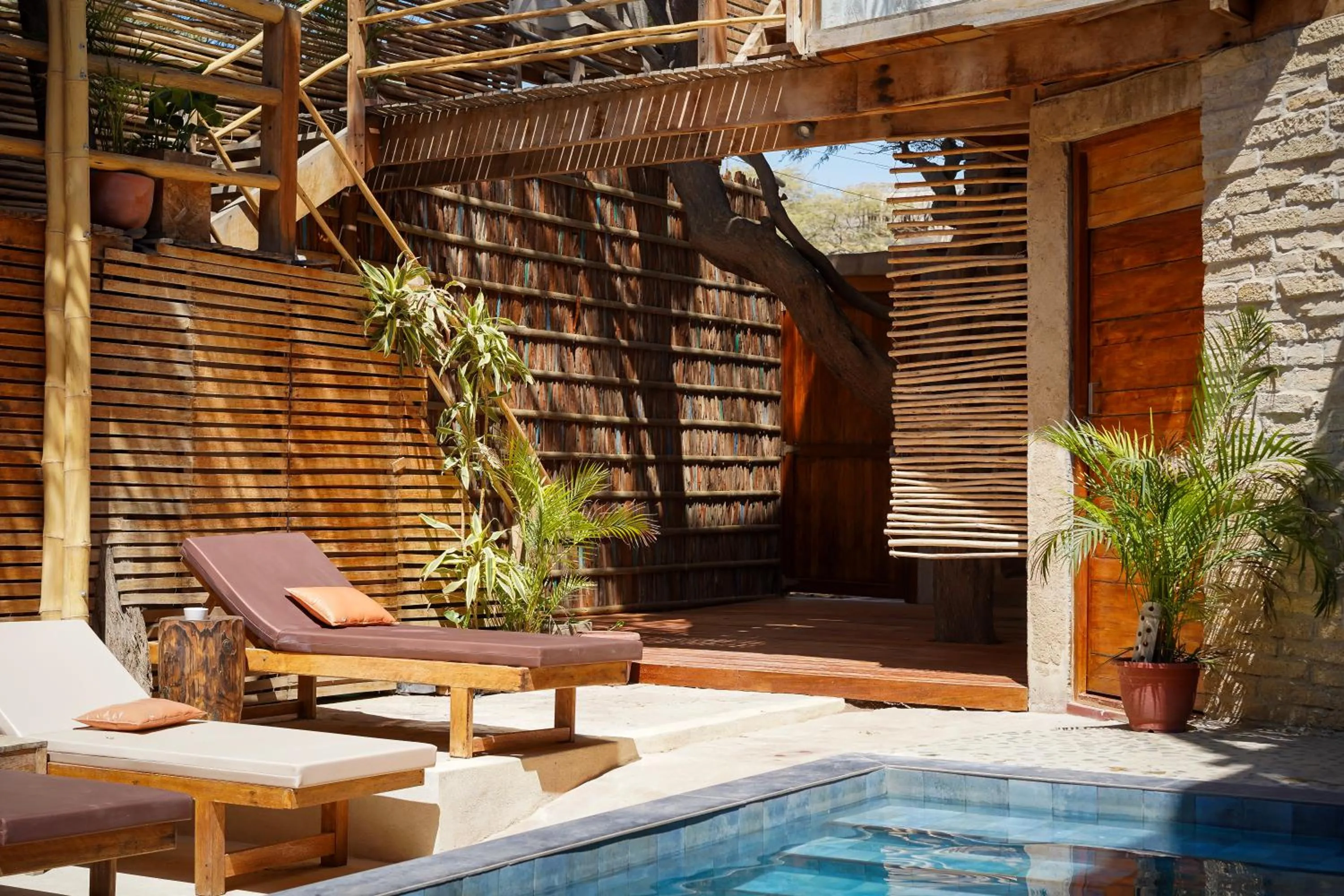 Patio in Eco Lodge Mancora