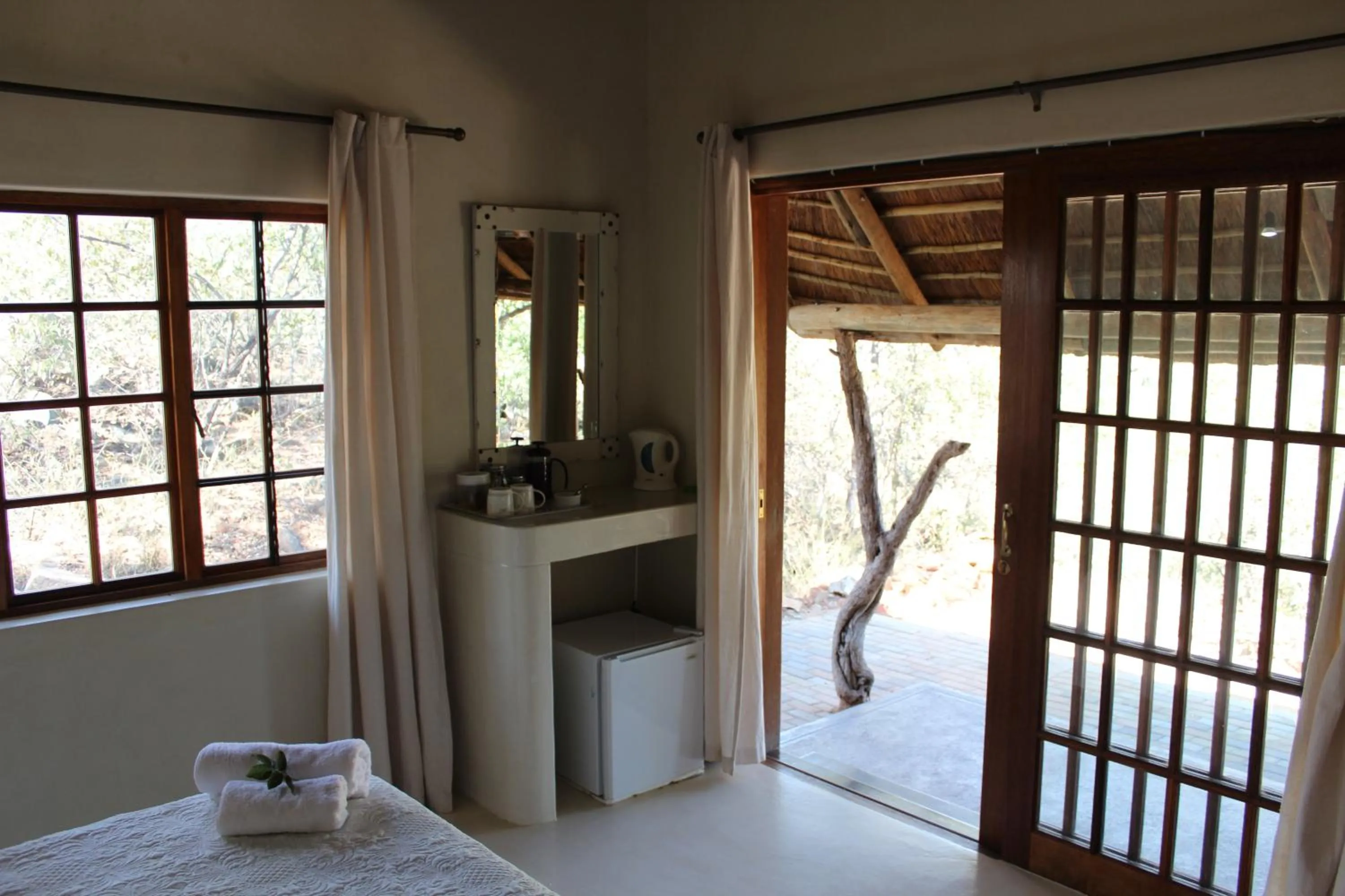 Bed in Tantebane Game Ranch