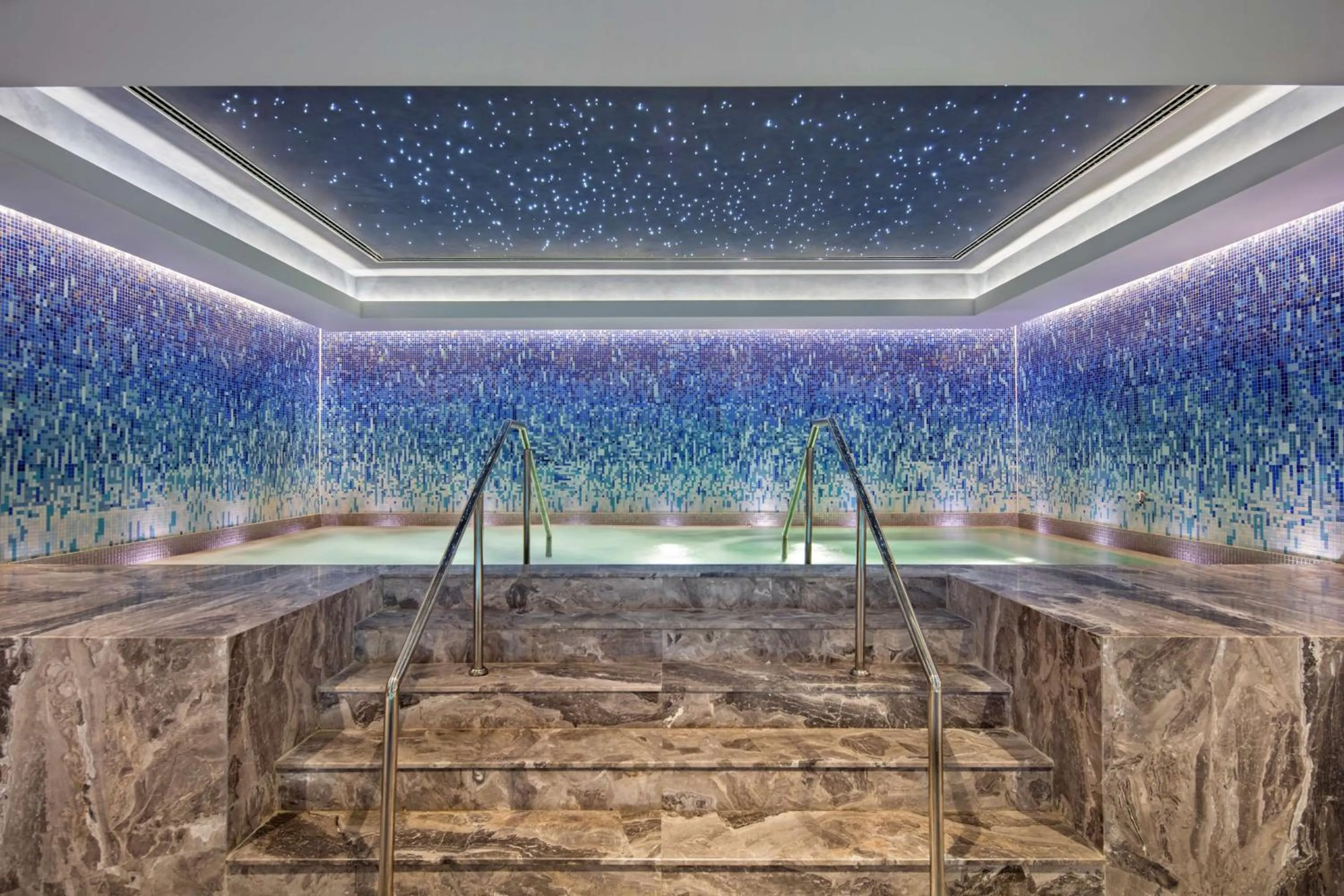 Pool view in DoubleTree By Hilton Skopje