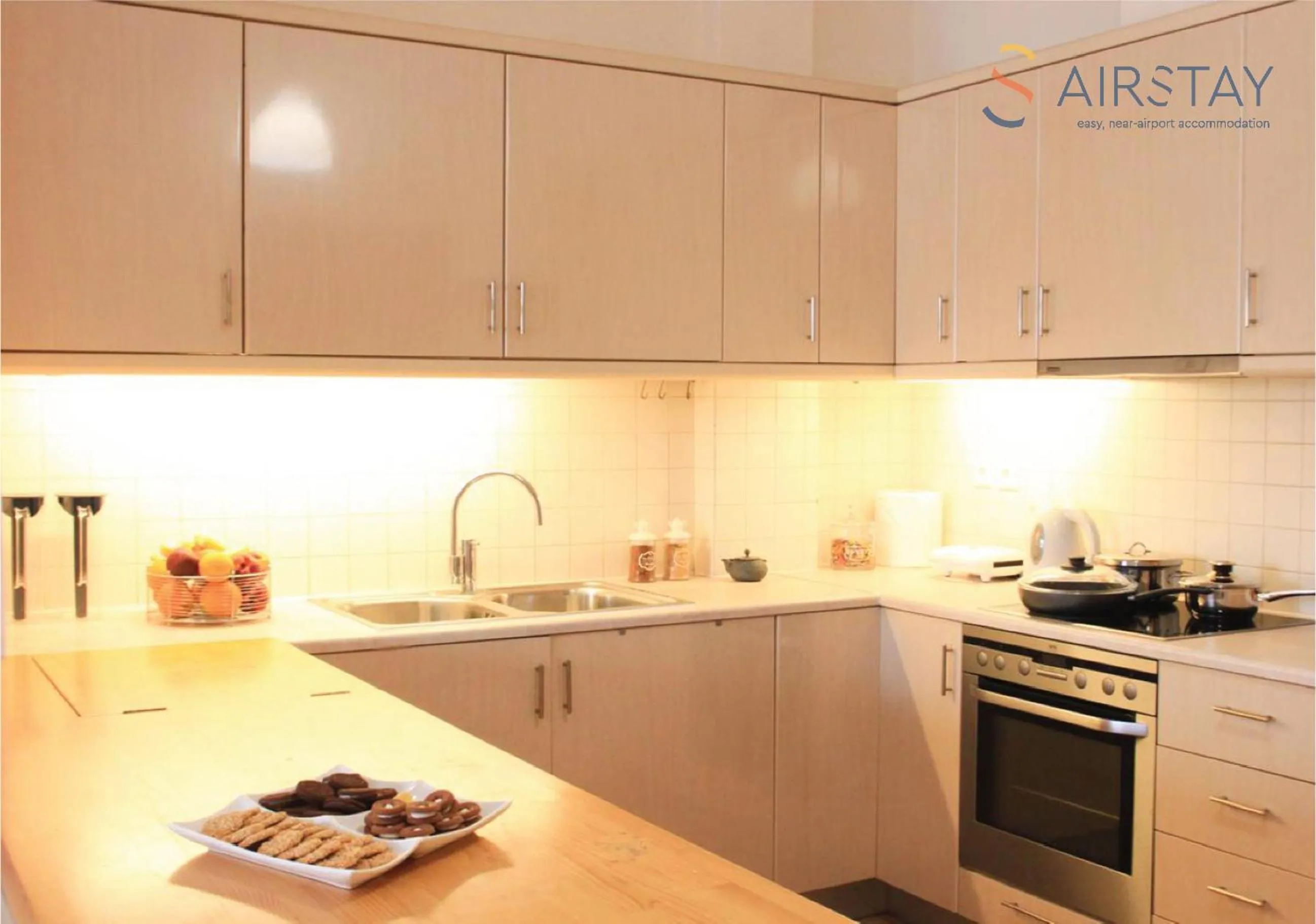 kitchen in Anivia Apartments Airport by Airstay
