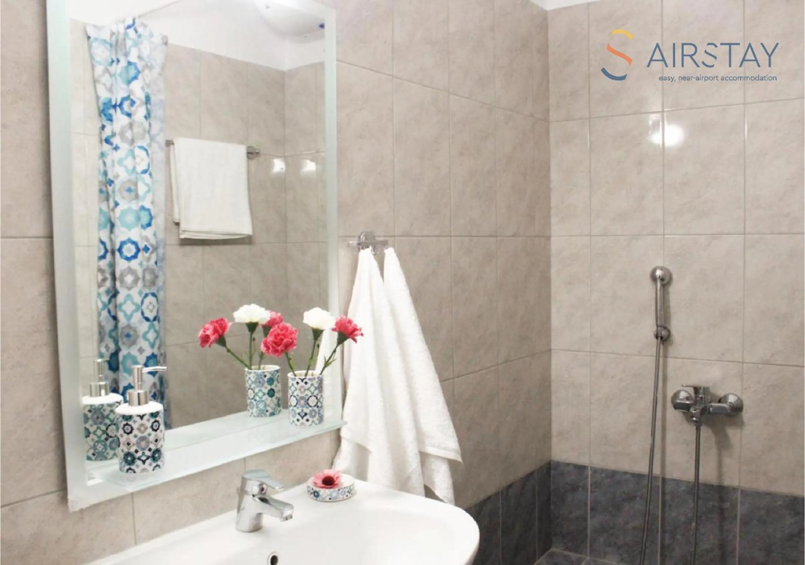 Bathroom in Anivia Apartments Airport by Airstay