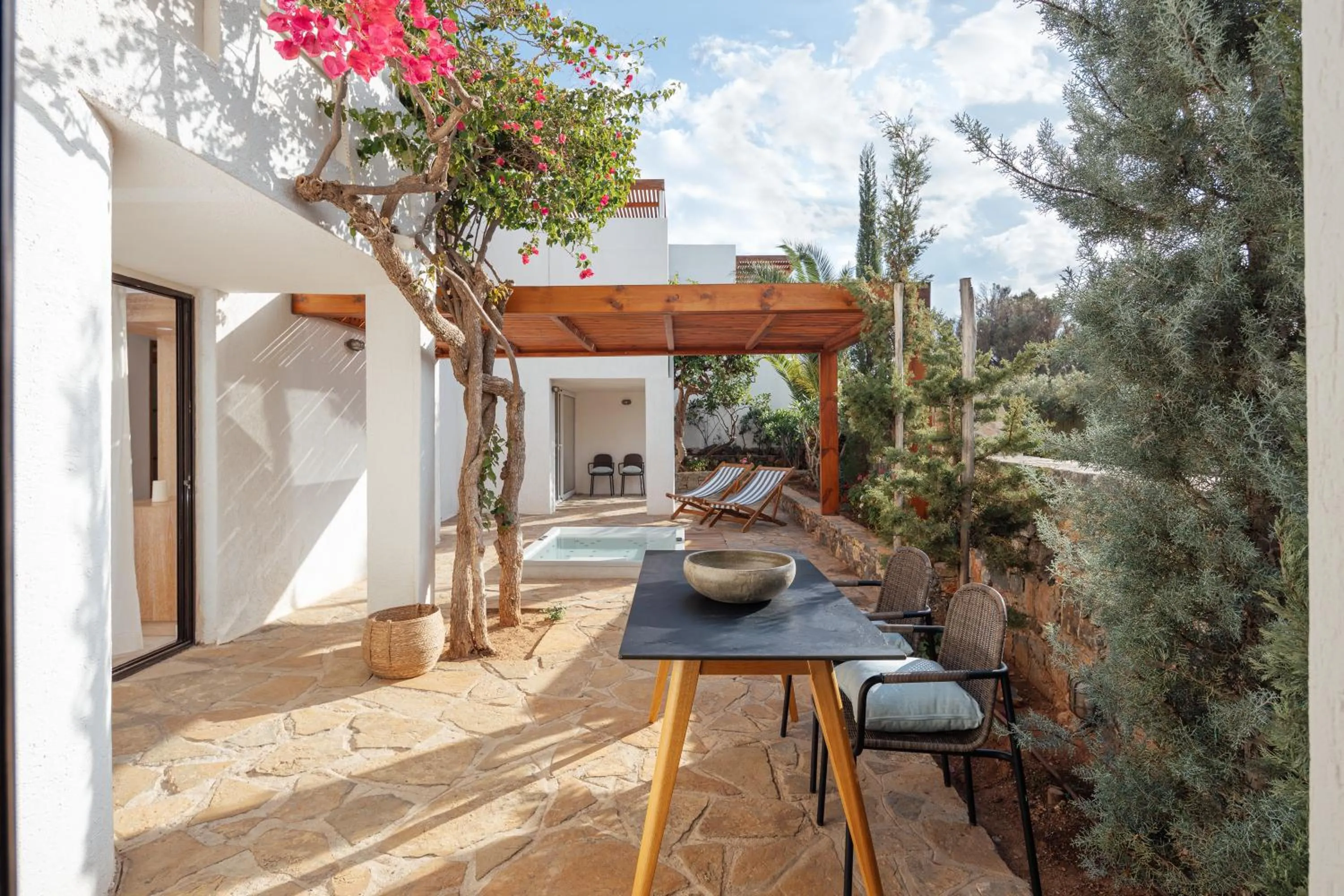 Patio in St. Nicolas Bay Resort Hotel & Villas