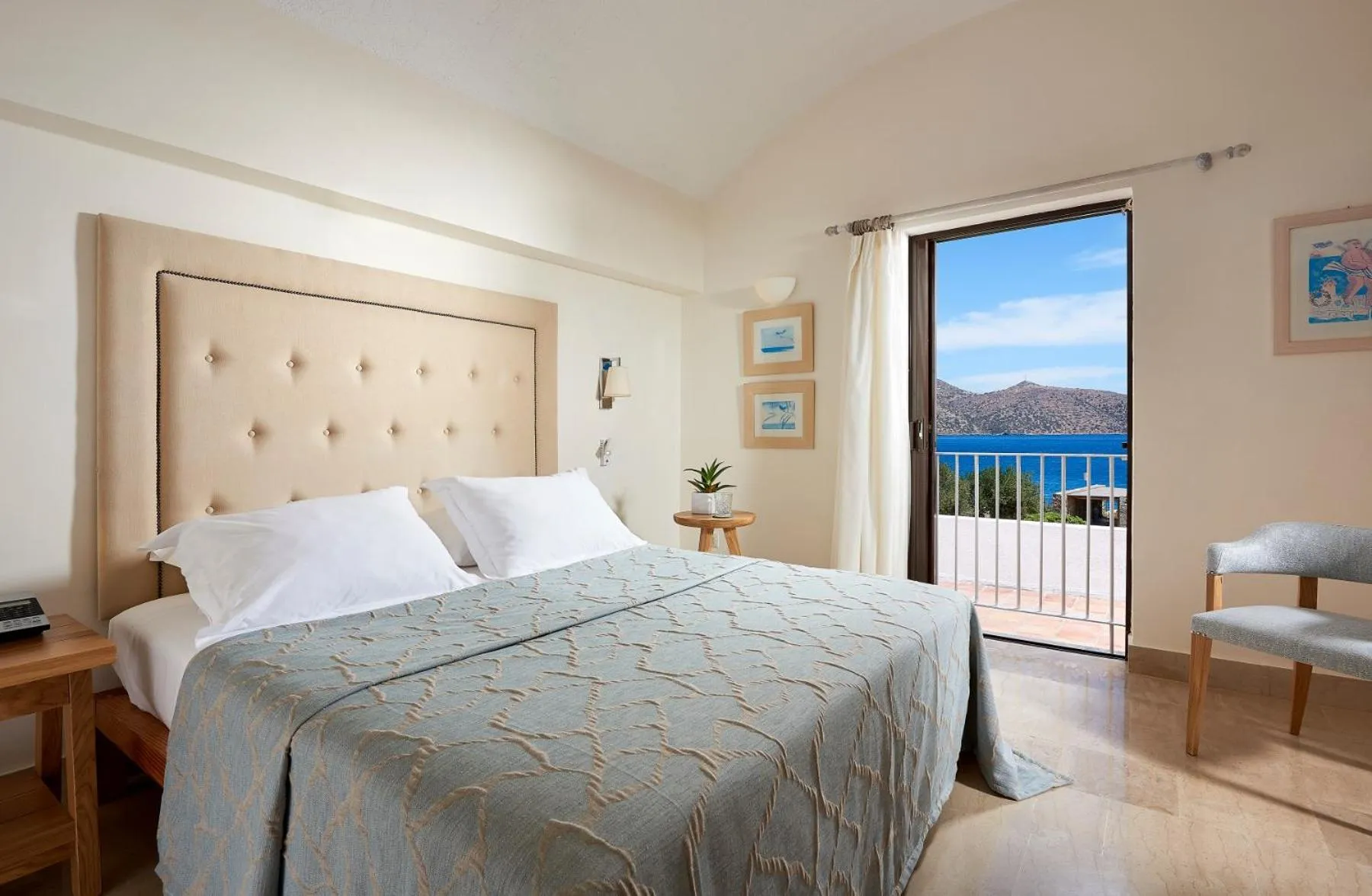 Bed in St. Nicolas Bay Resort Hotel & Villas