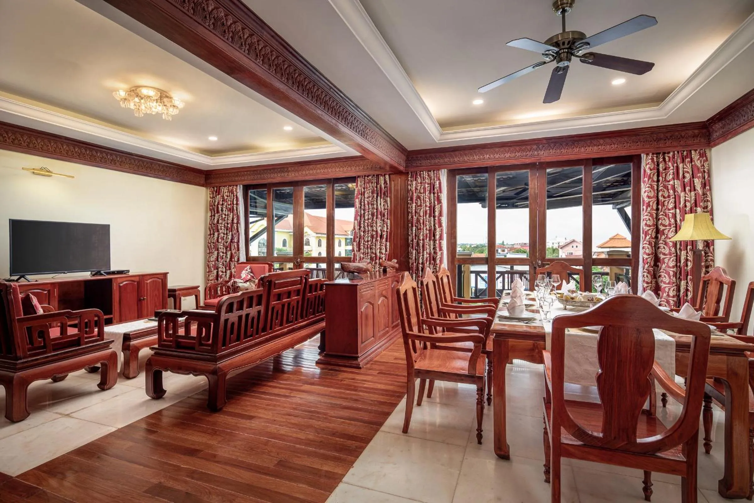 Living room in Angkor Paradise Hotel