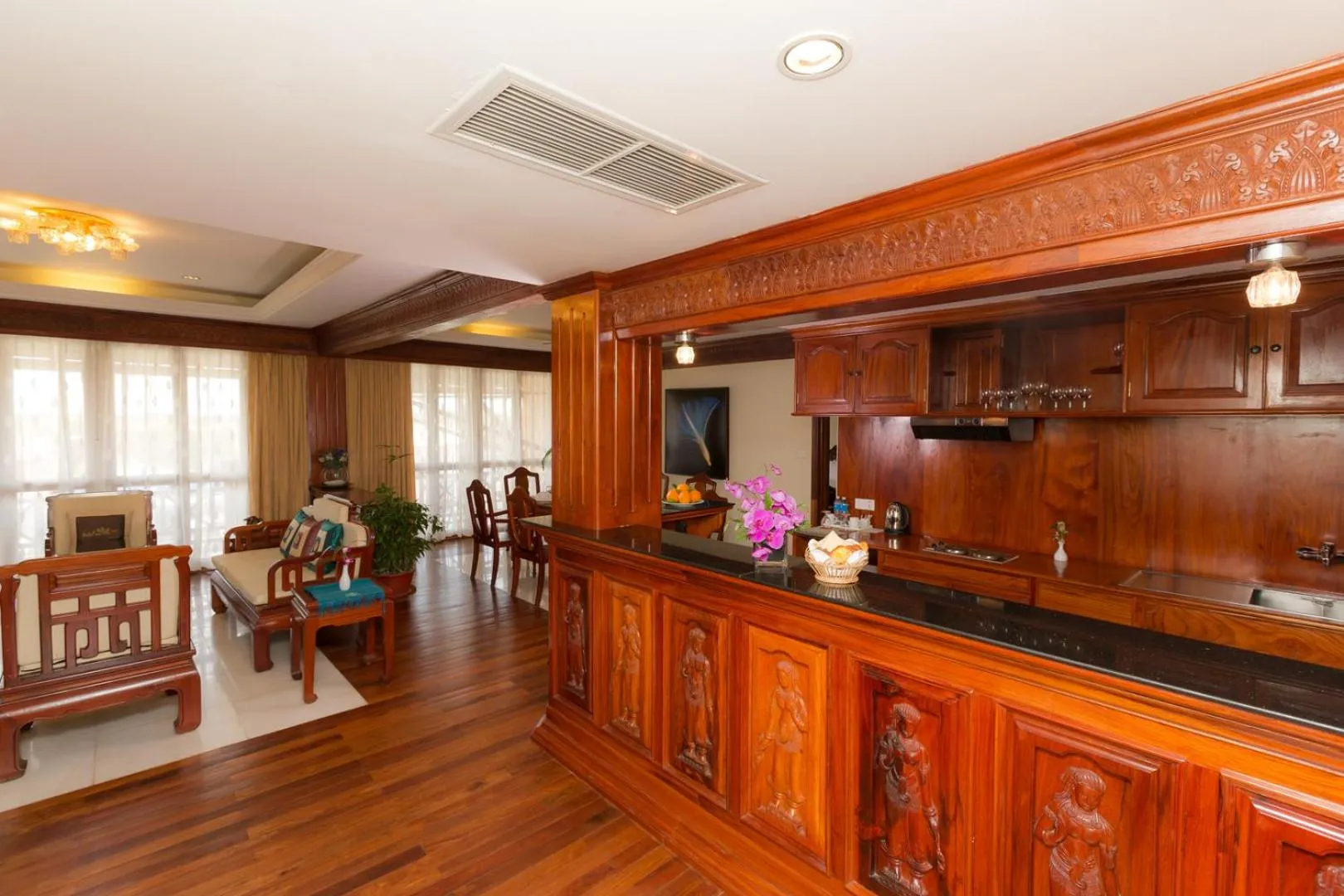 Living room in Angkor Paradise Hotel