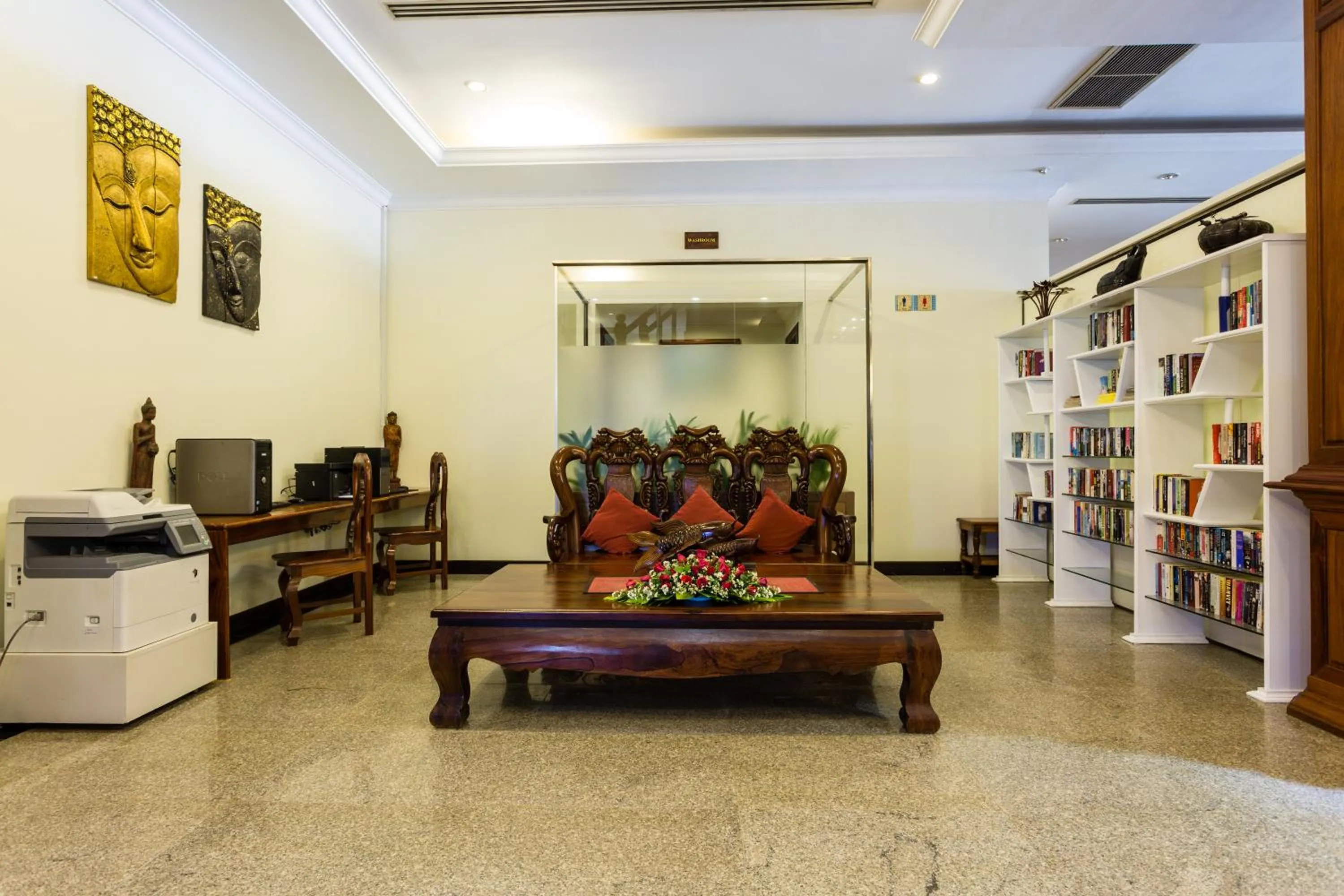 Library in Angkor Paradise Hotel