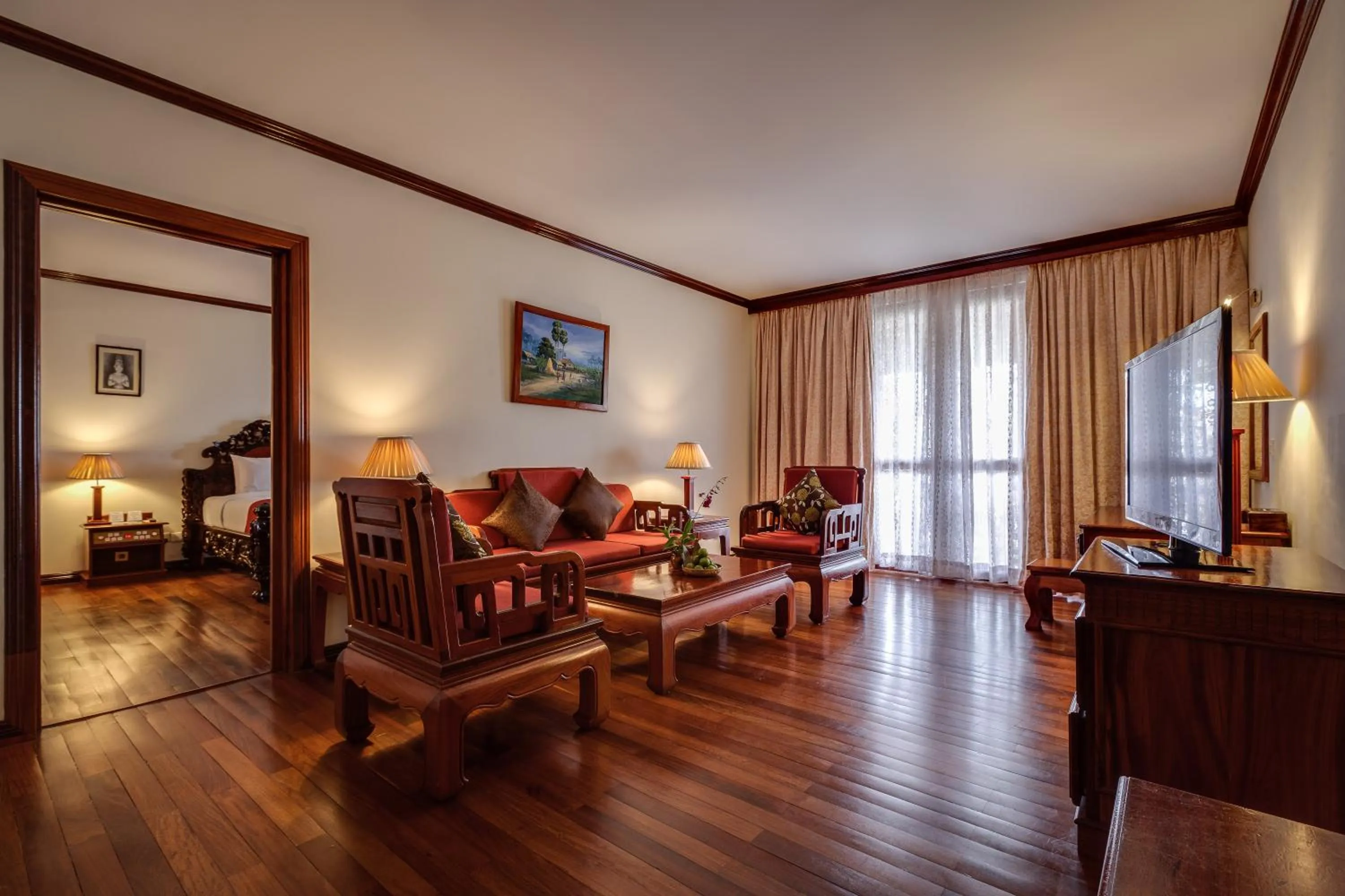 Living room in Angkor Paradise Hotel