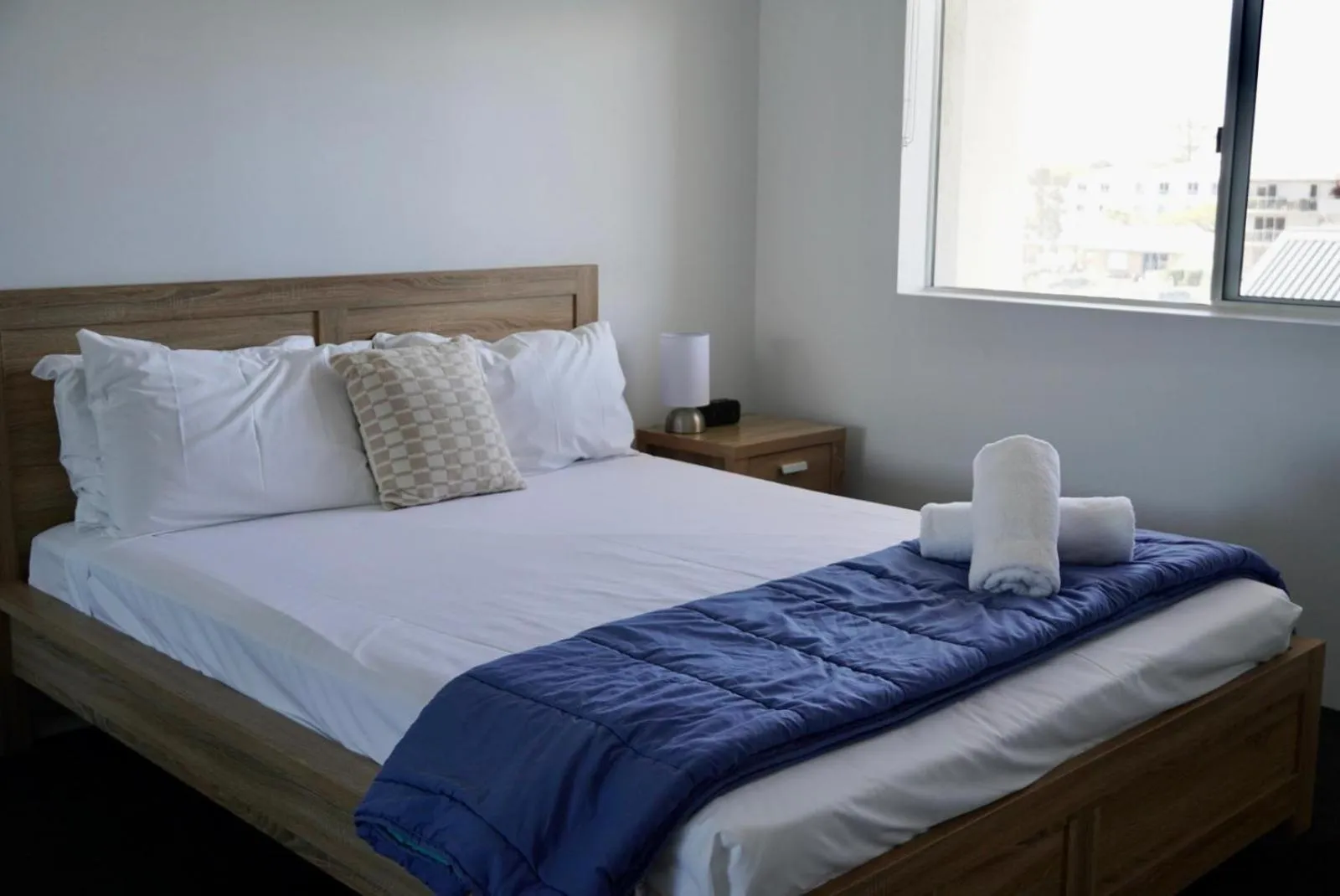 Bed in Pelican Cove Waterfront Apartment