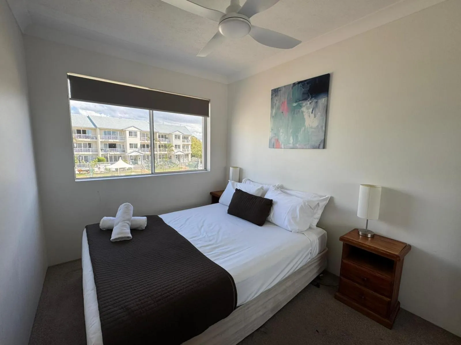 Bed in Pelican Cove Waterfront Apartment