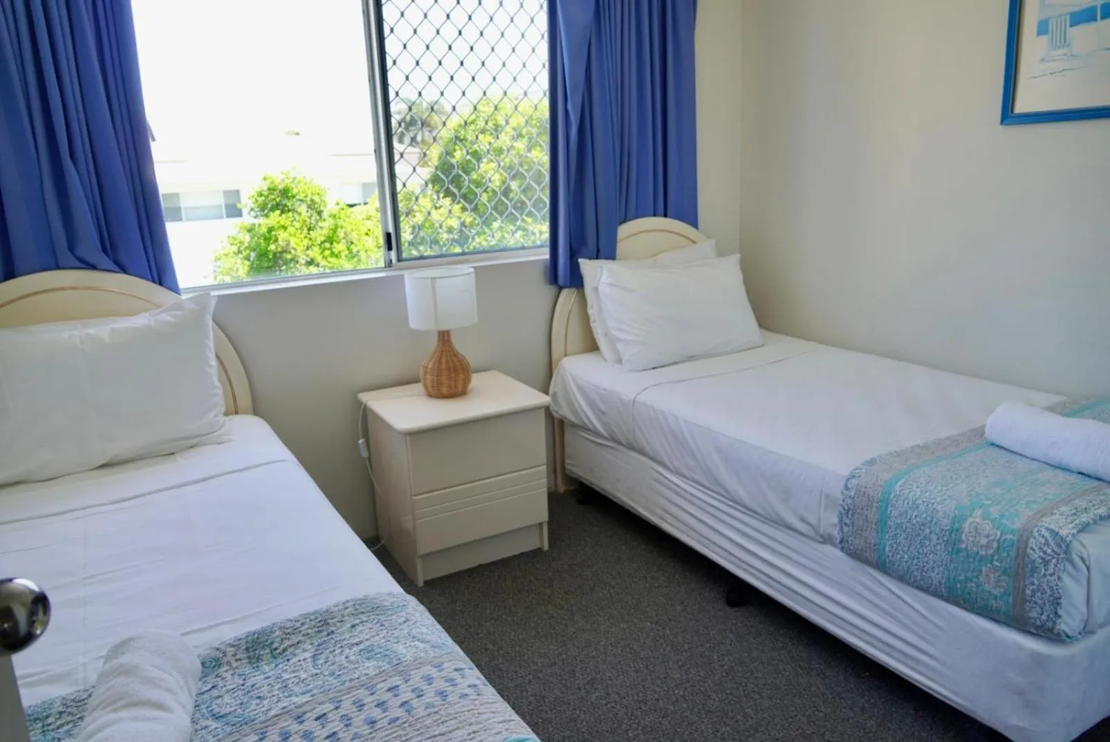 Bed in Pelican Cove Waterfront Apartment