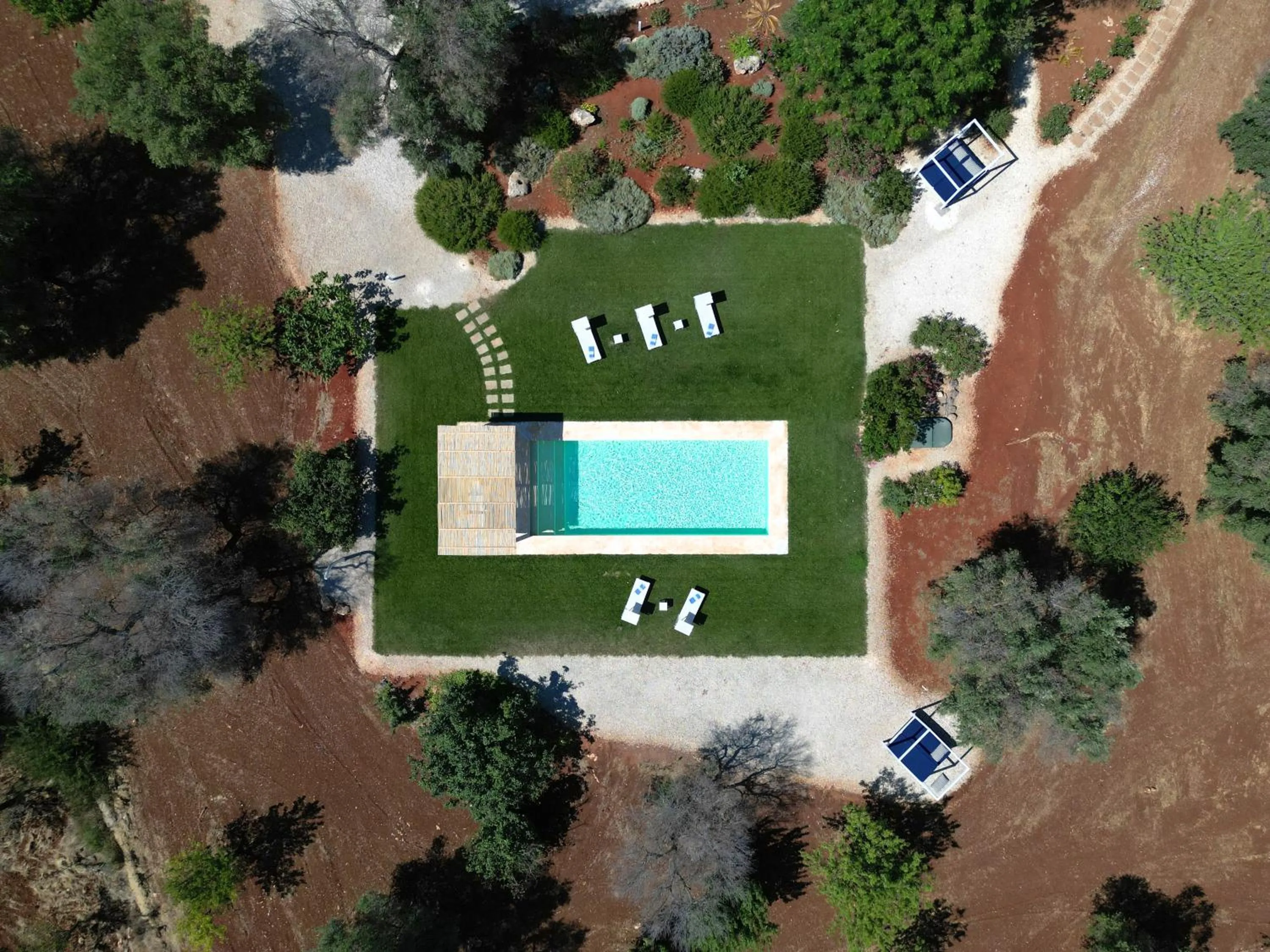 Bird's eye view in TRULLO MATTEO VILLA DE LUXE avec PISCINE