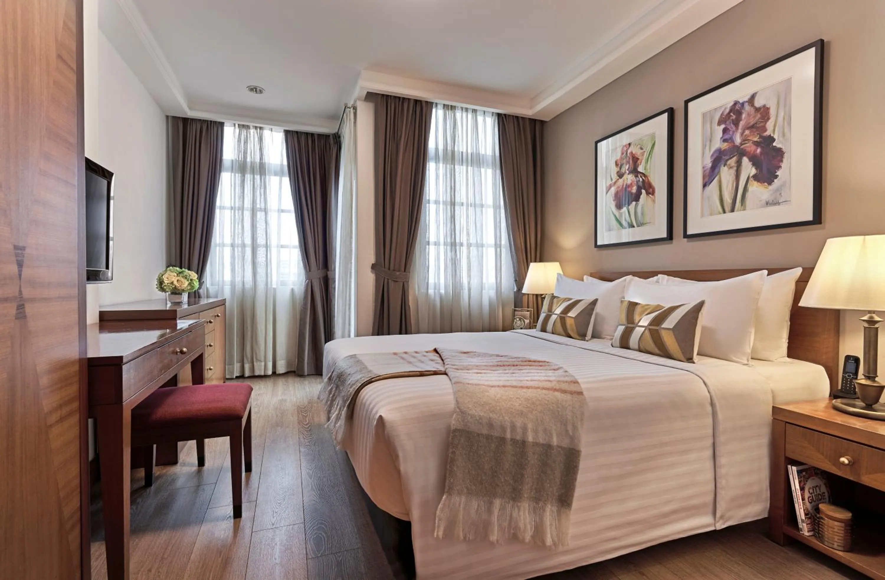 Bedroom, Bed in Village Residence Robertson Quay by Far East Hospitality