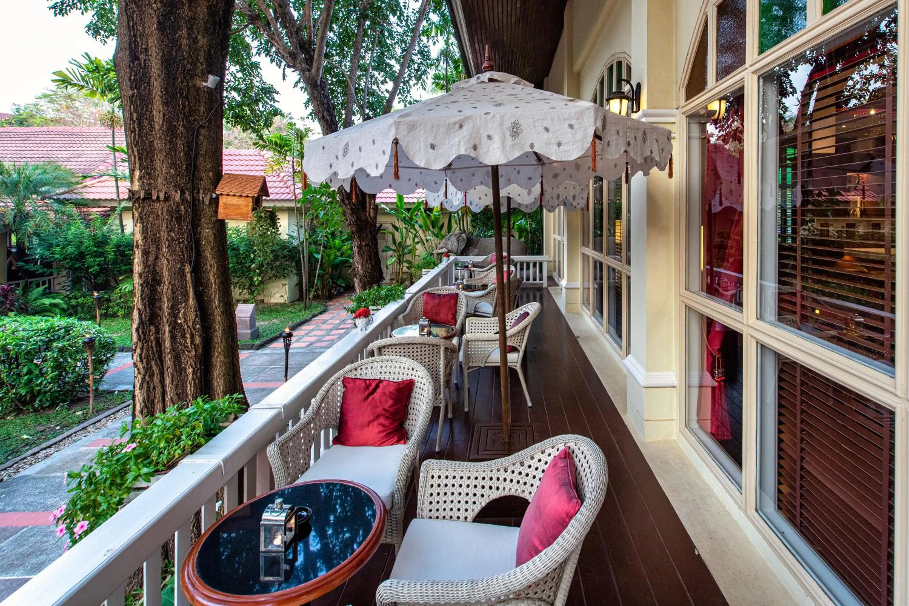 Balcony/Terrace in Sofitel Angkor Phokeethra Golf & Spa Resort
