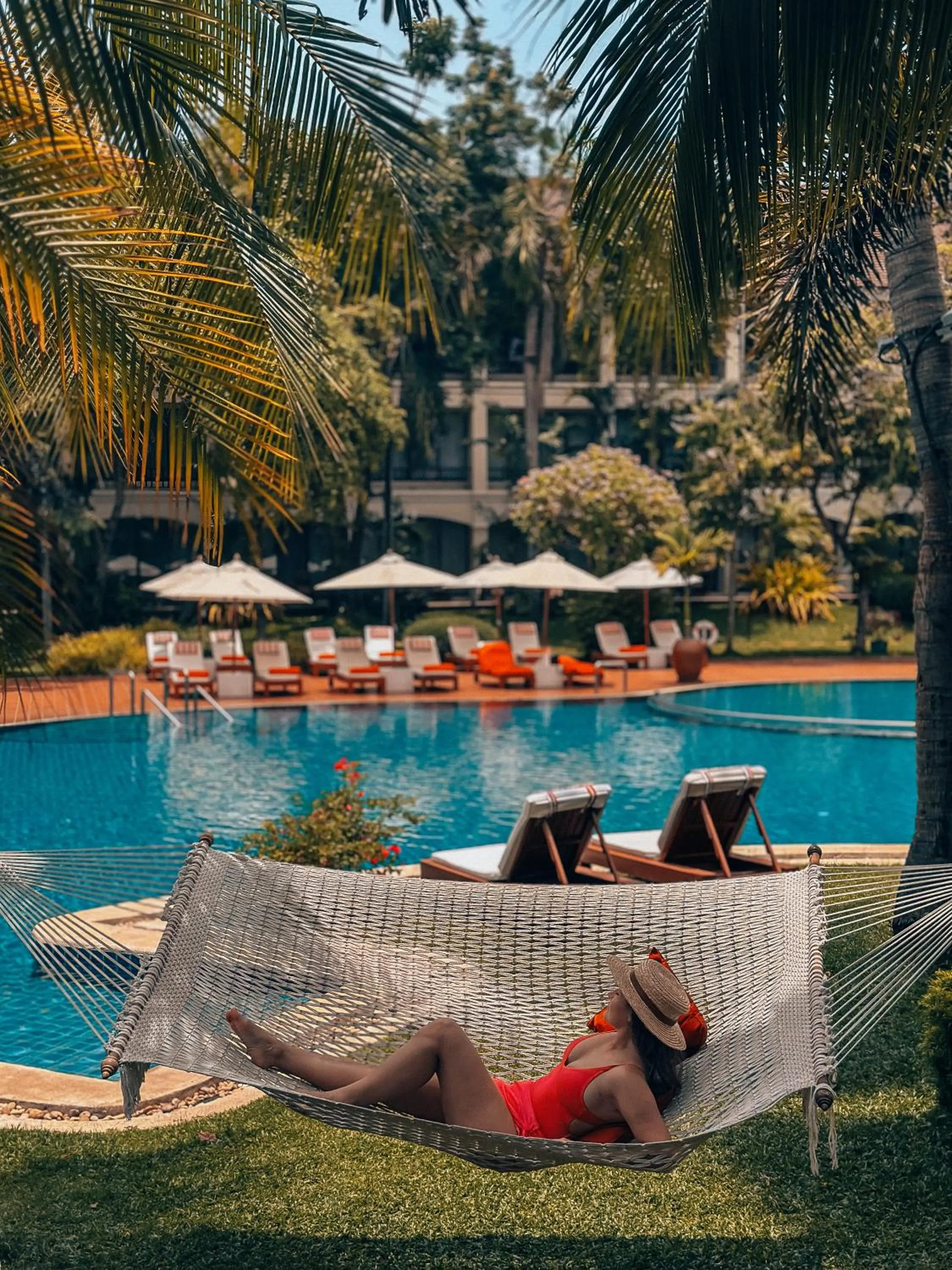 Swimming pool in Sofitel Angkor Phokeethra Golf & Spa Resort