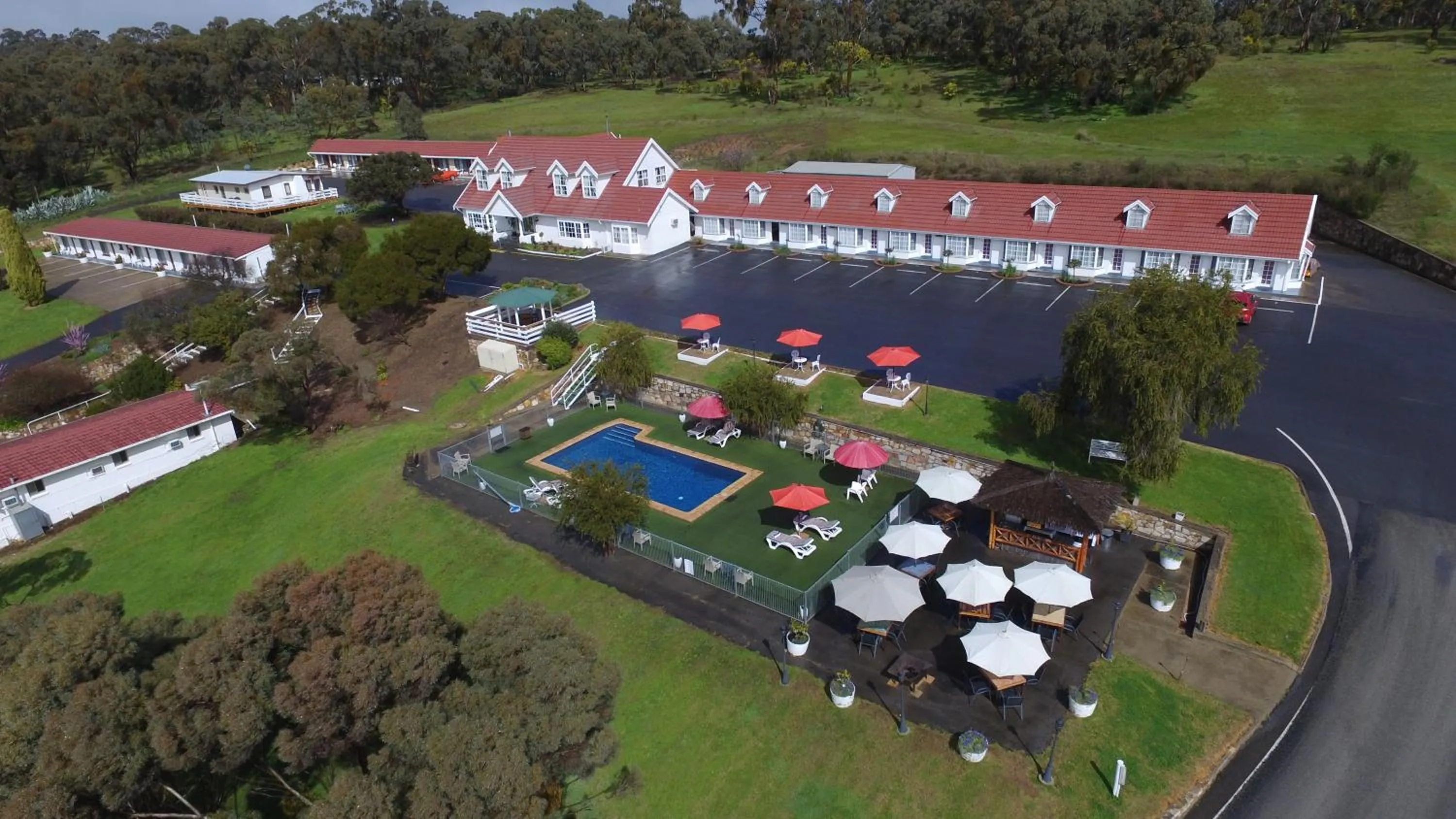 Bird's eye view in Clare Valley Motel