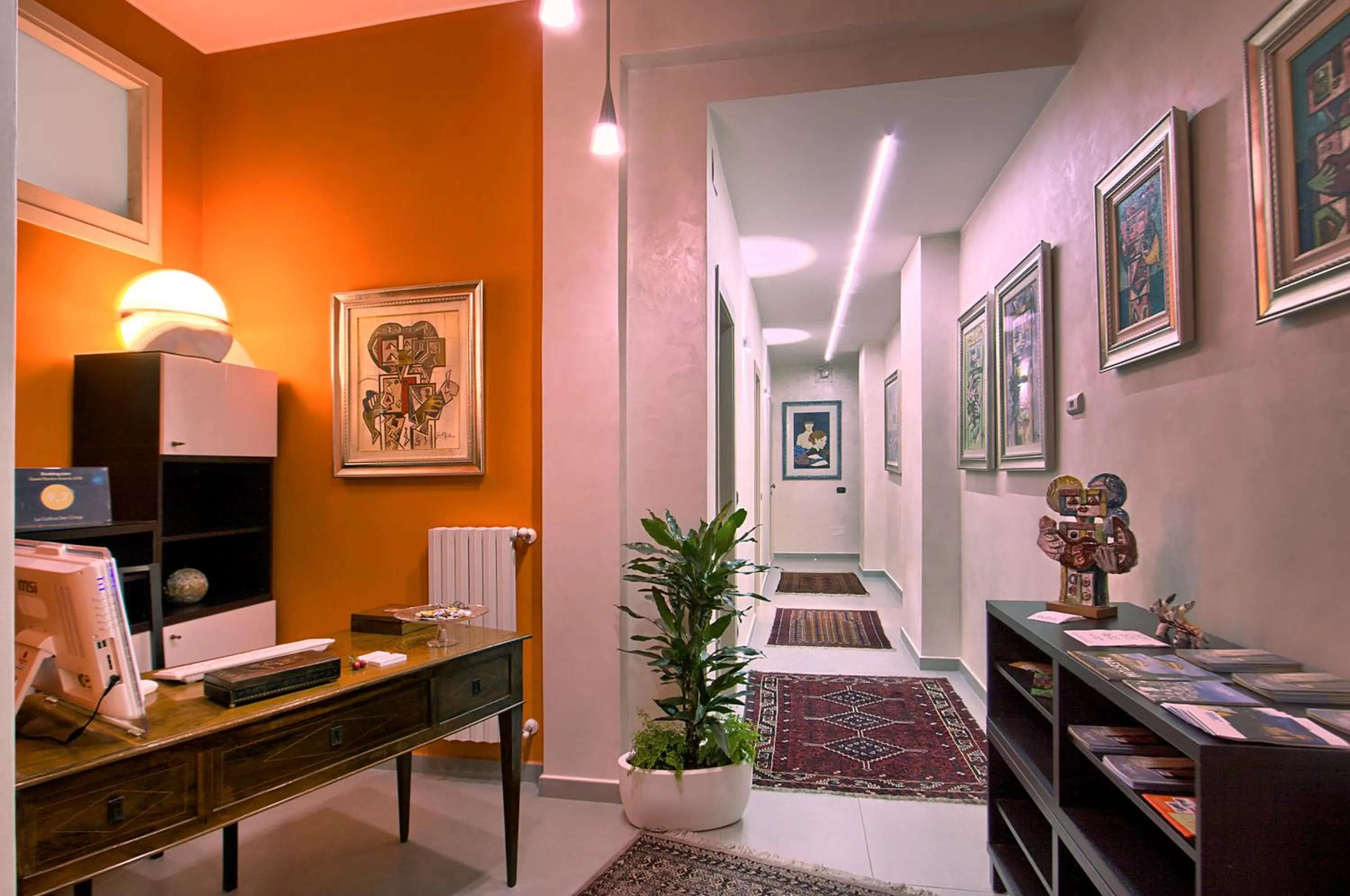 Lobby or reception in La Collina dei Ciliegi