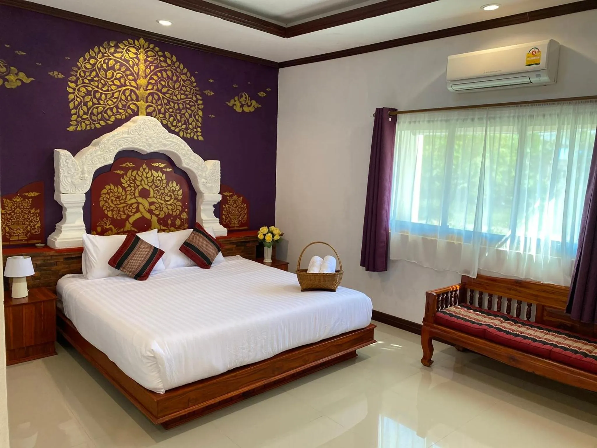 Bed in Phiphu Art and Gallery Boutique Sukhothai