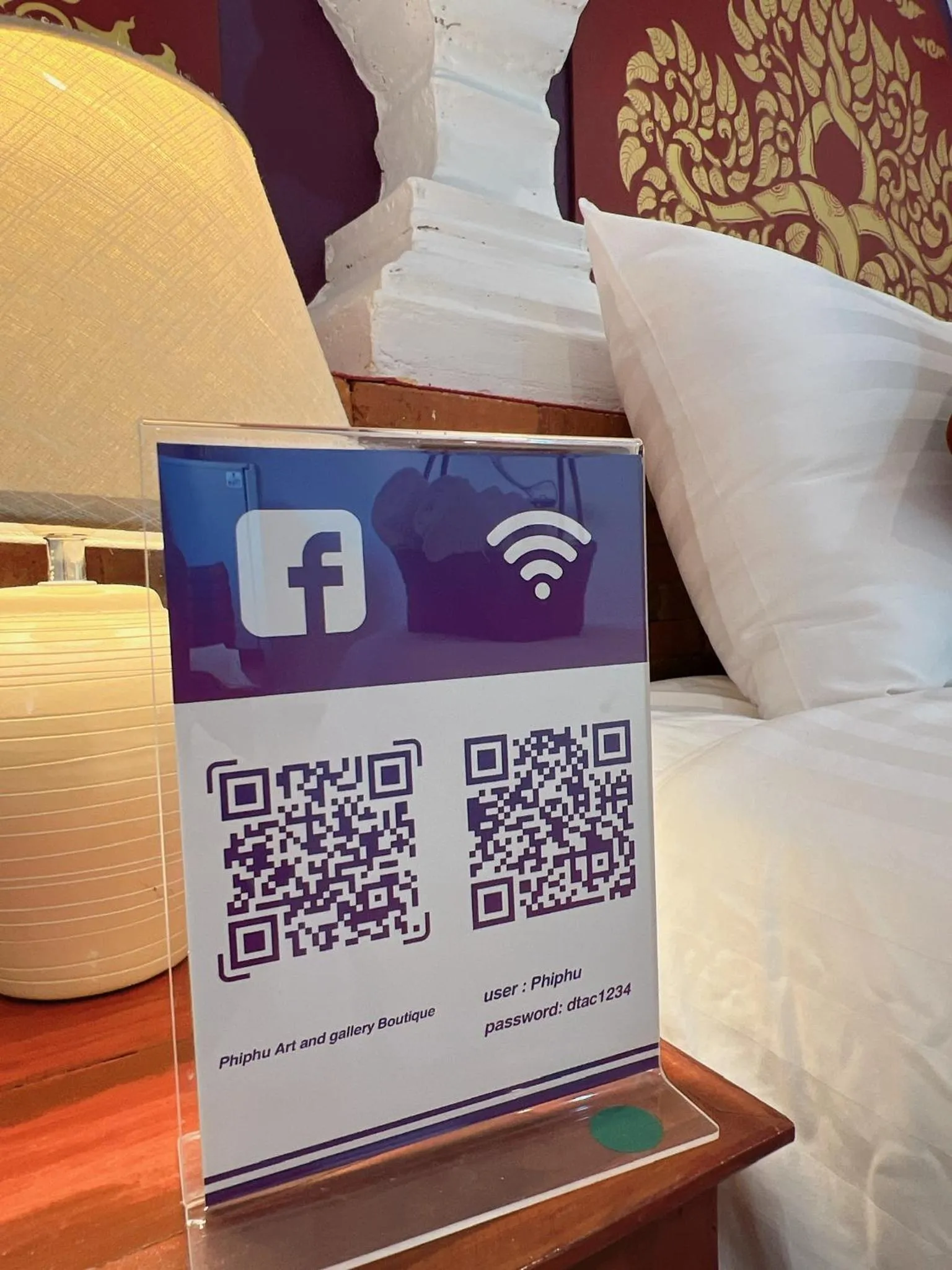 Bed in Phiphu Art and Gallery Boutique Sukhothai