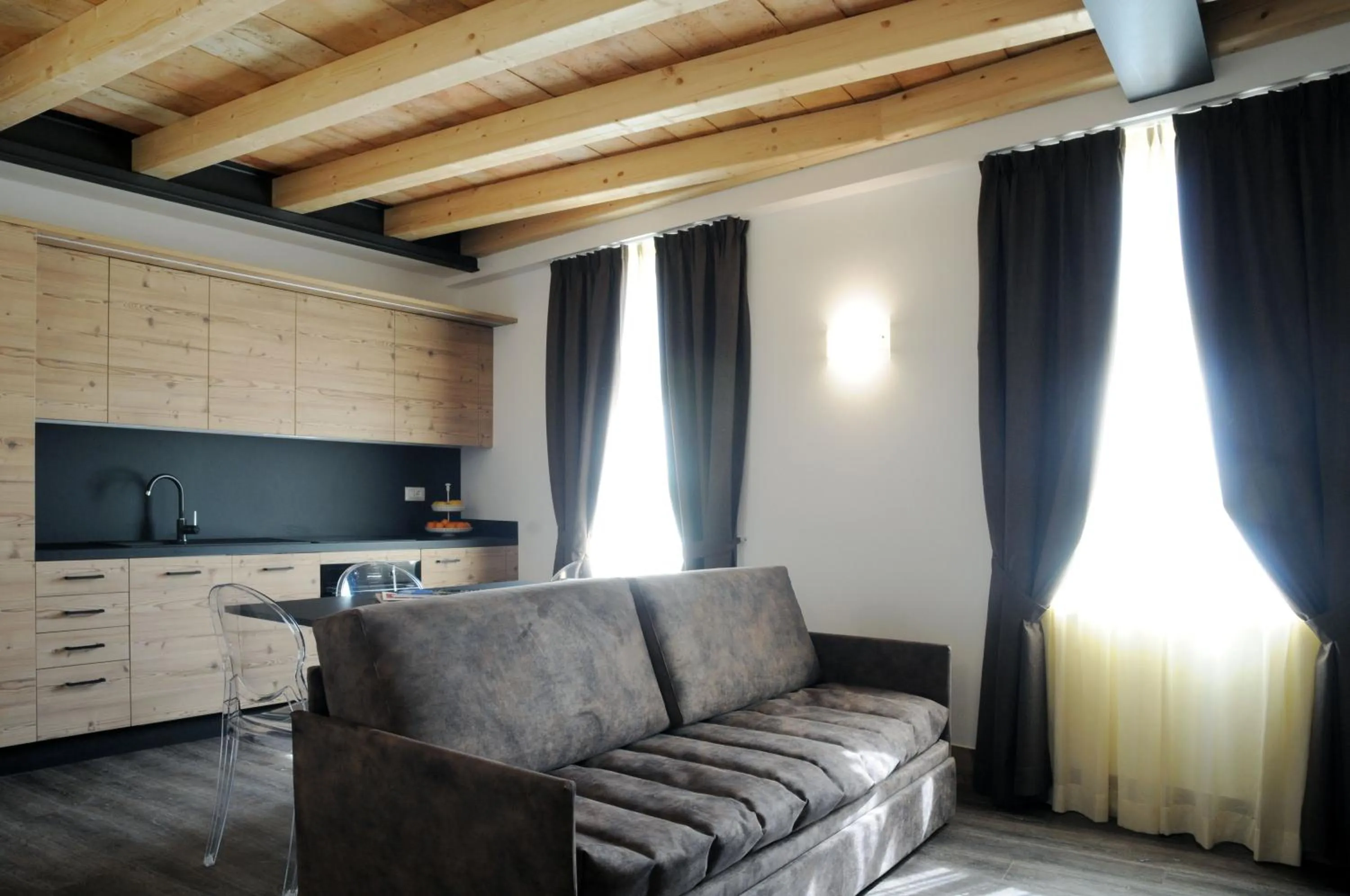 Kitchen or kitchenette in TOURING HOTEL & SPA