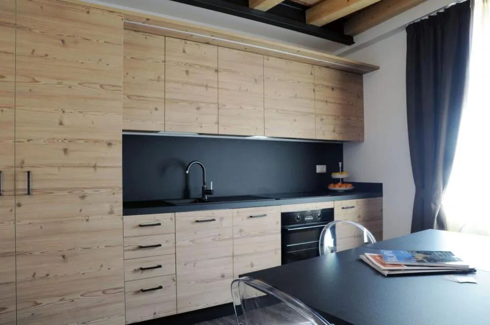 Kitchen or kitchenette in TOURING HOTEL & SPA