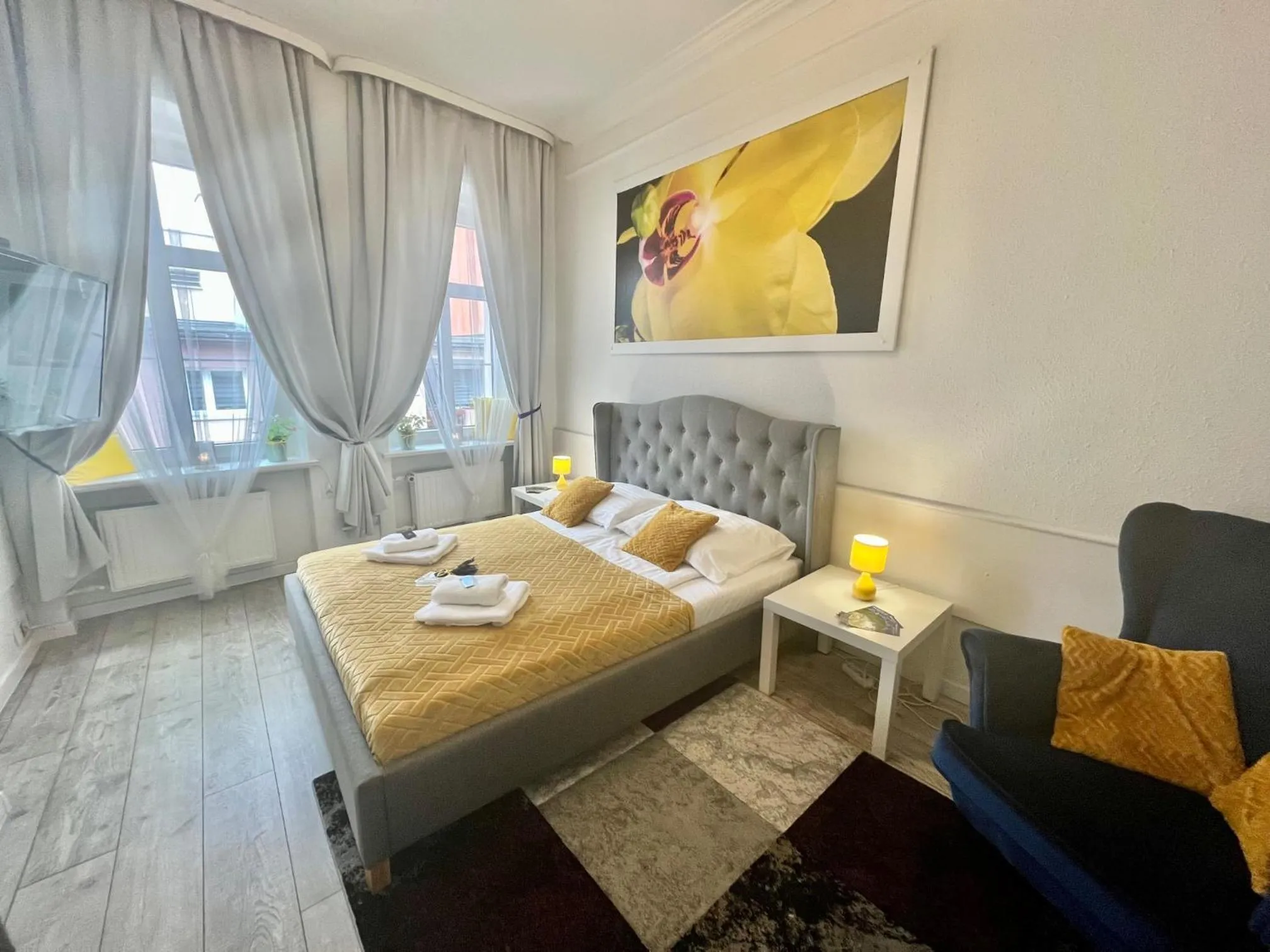 Photo of the whole room, Bed in Great Polonia Świdnica City Center