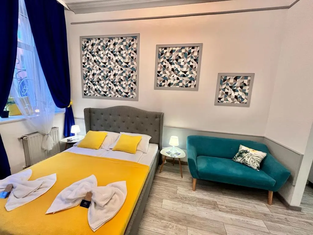 Photo of the whole room, Bed in Great Polonia Świdnica City Center